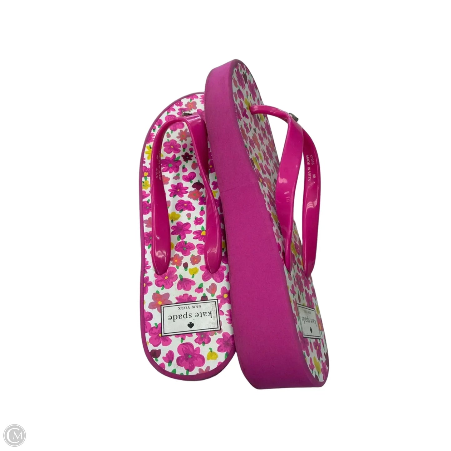 Sandals Designer By Kate Spade In Floral Print, Size: 9