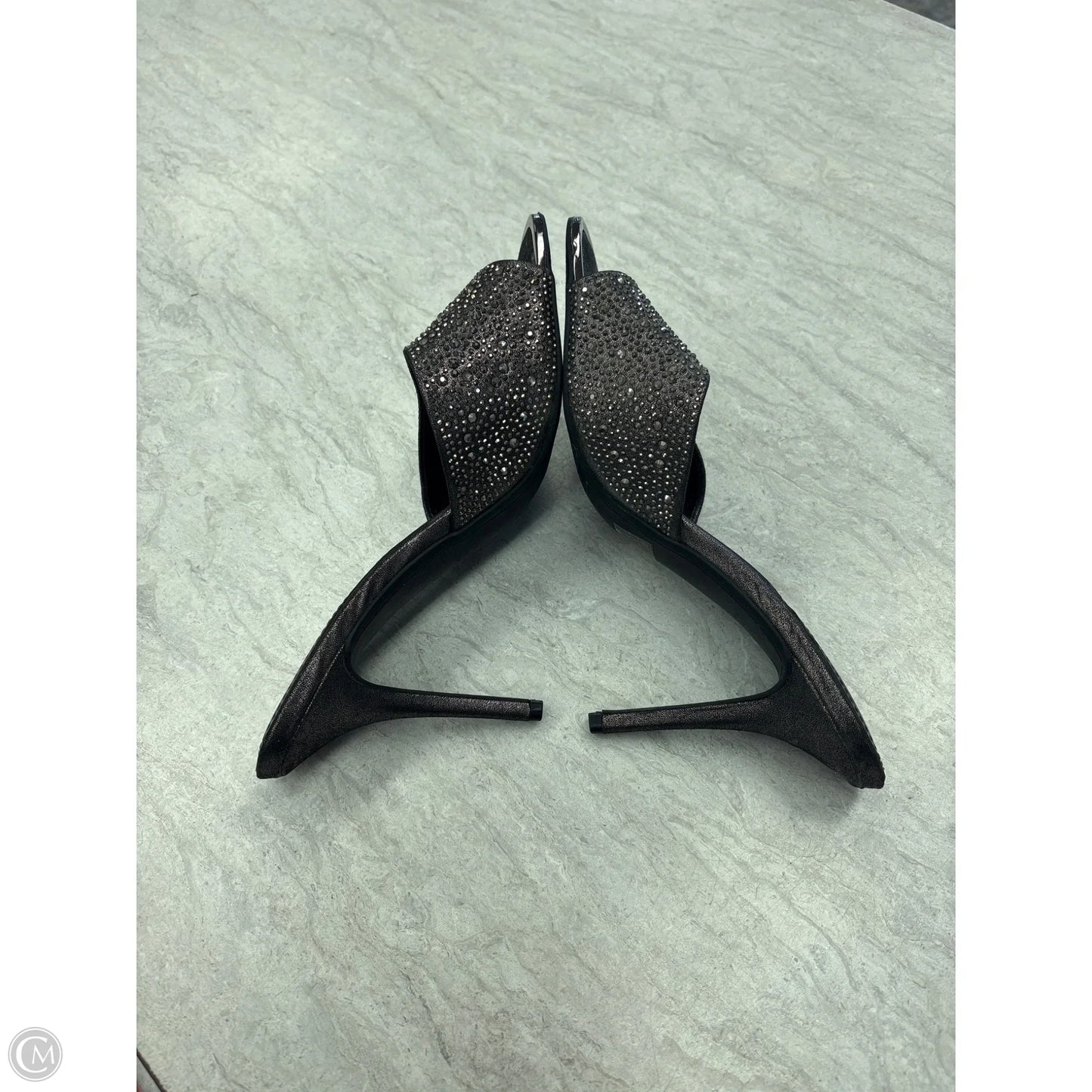 Sandals Heels Stiletto By Dkny In Grey, Size: 9.5