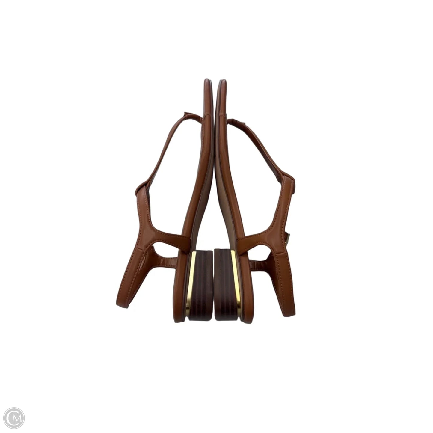 Sandals Heels Block By Vince Camuto In Tan, Size: 6