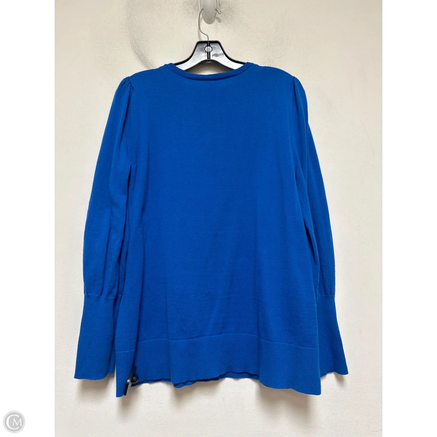 Top Long Sleeve By Talbots In Blue, Size: L