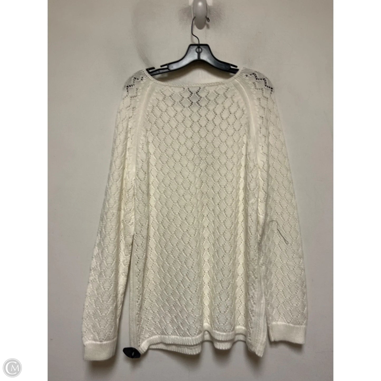 Sweater By Clothes Mentor In Cream, Size: Xl