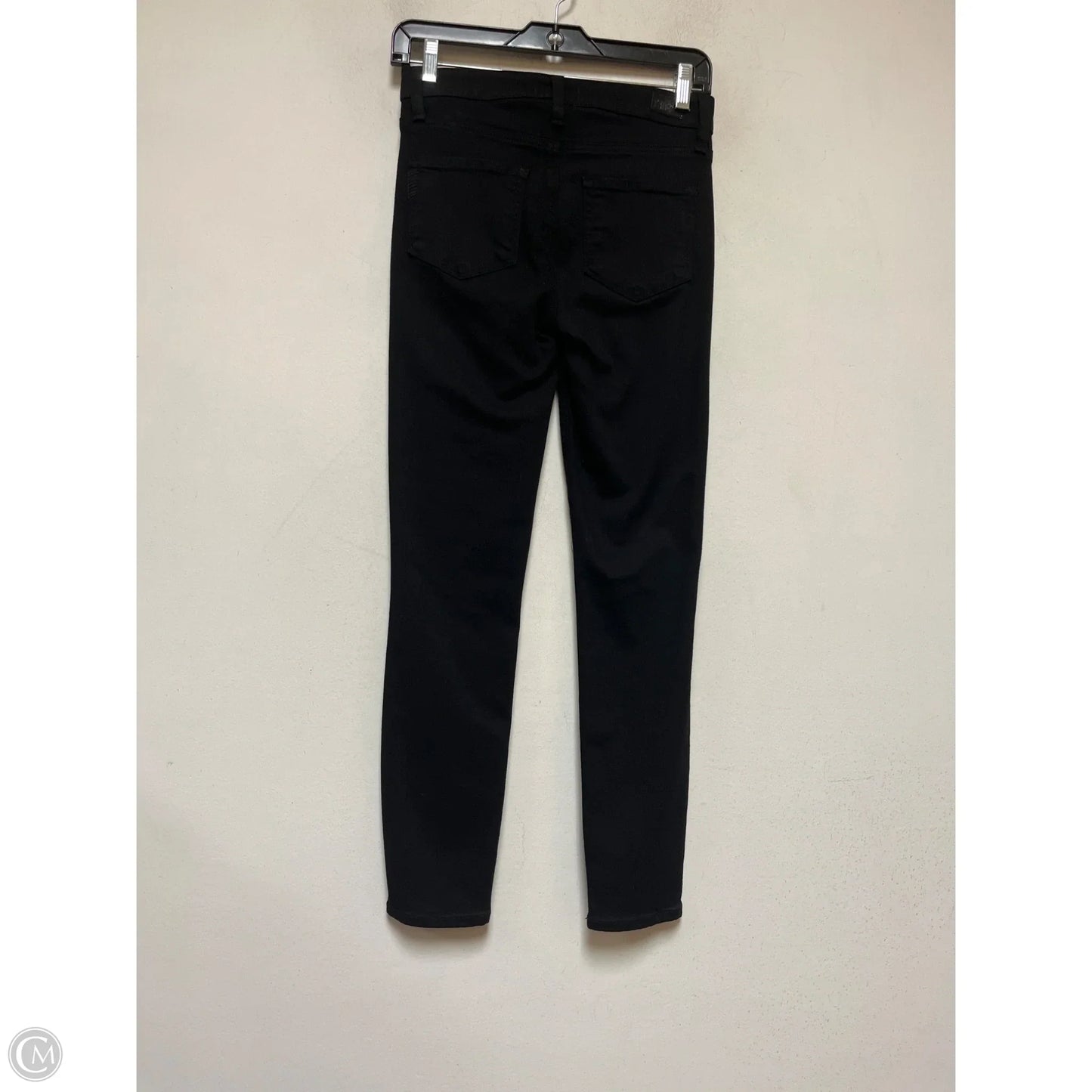 Jeans Skinny By Paige In Black Denim, Size: 2