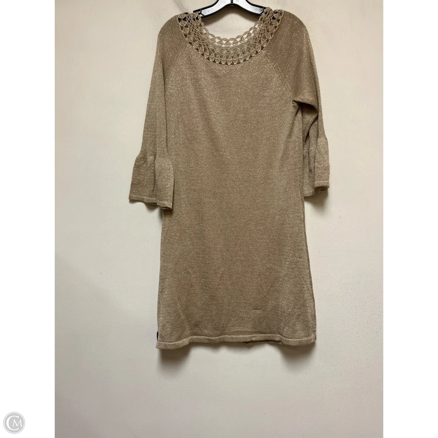 Dress Designer By Lilly Pulitzer In Gold, Size: L