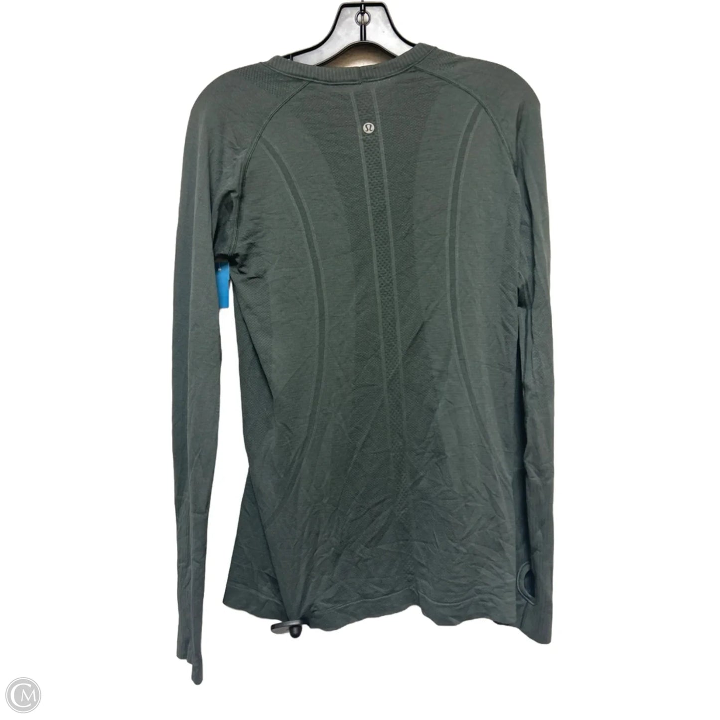 Athletic Top Long Sleeve Crewneck By Lululemon In Green, Size: M