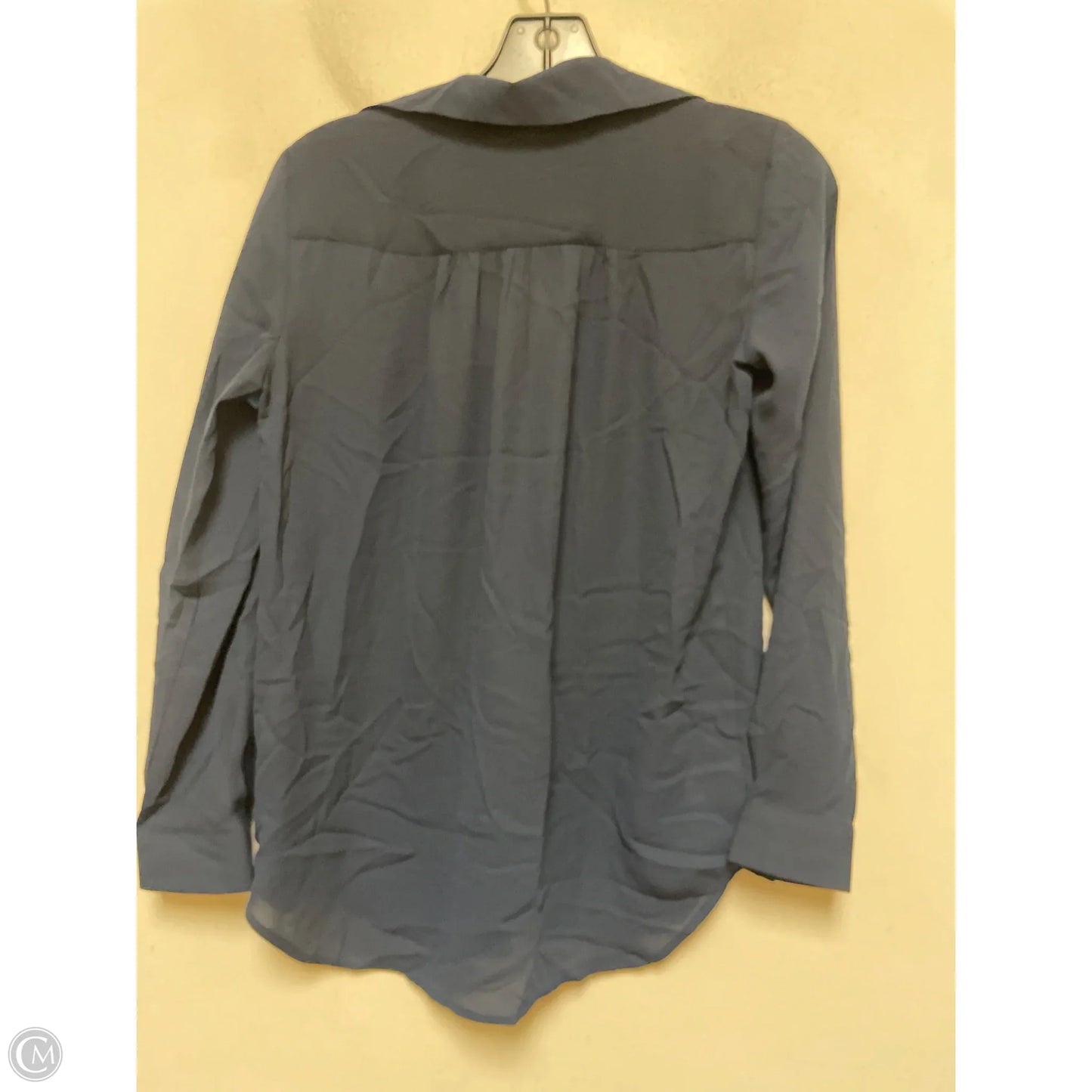 Top Long Sleeve By Ann Taylor In Blue, Size: Xxs