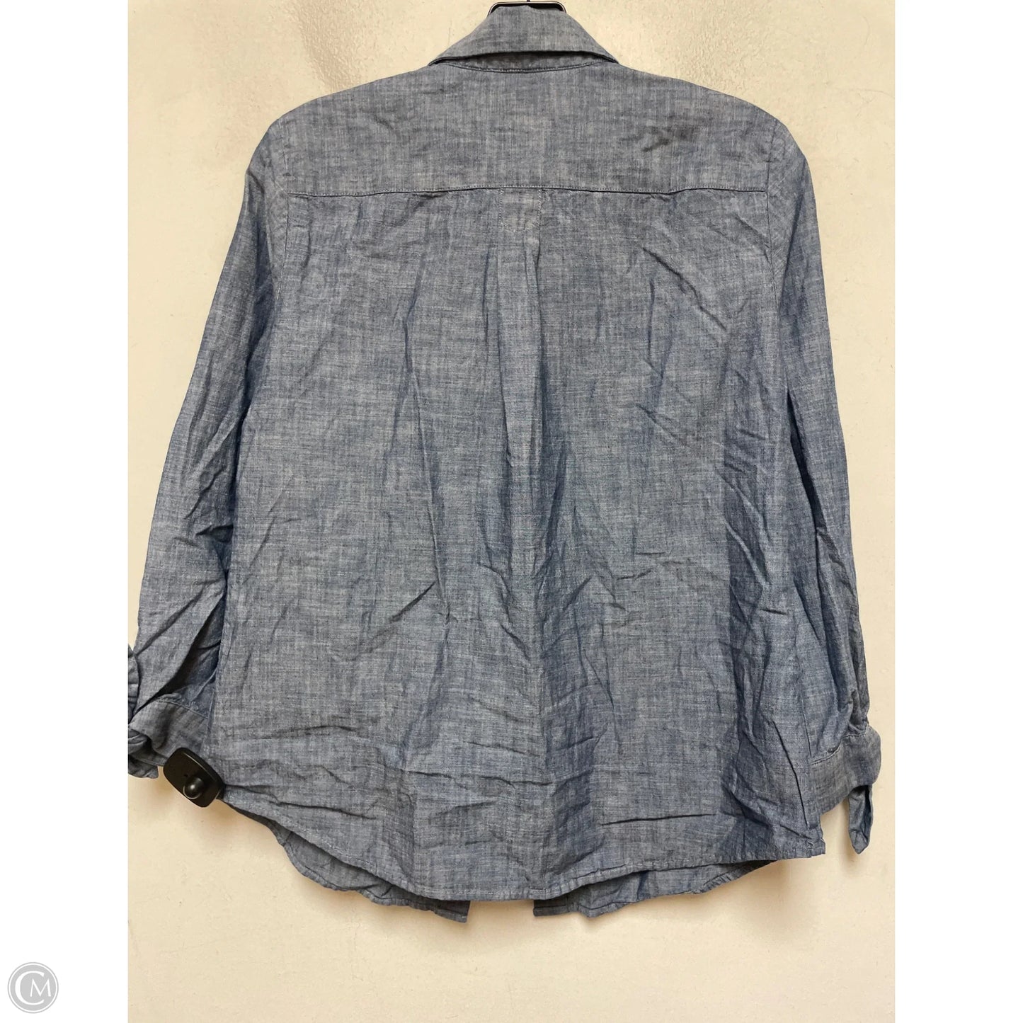 Top Long Sleeve By Banana Republic In Blue, Size: Xs