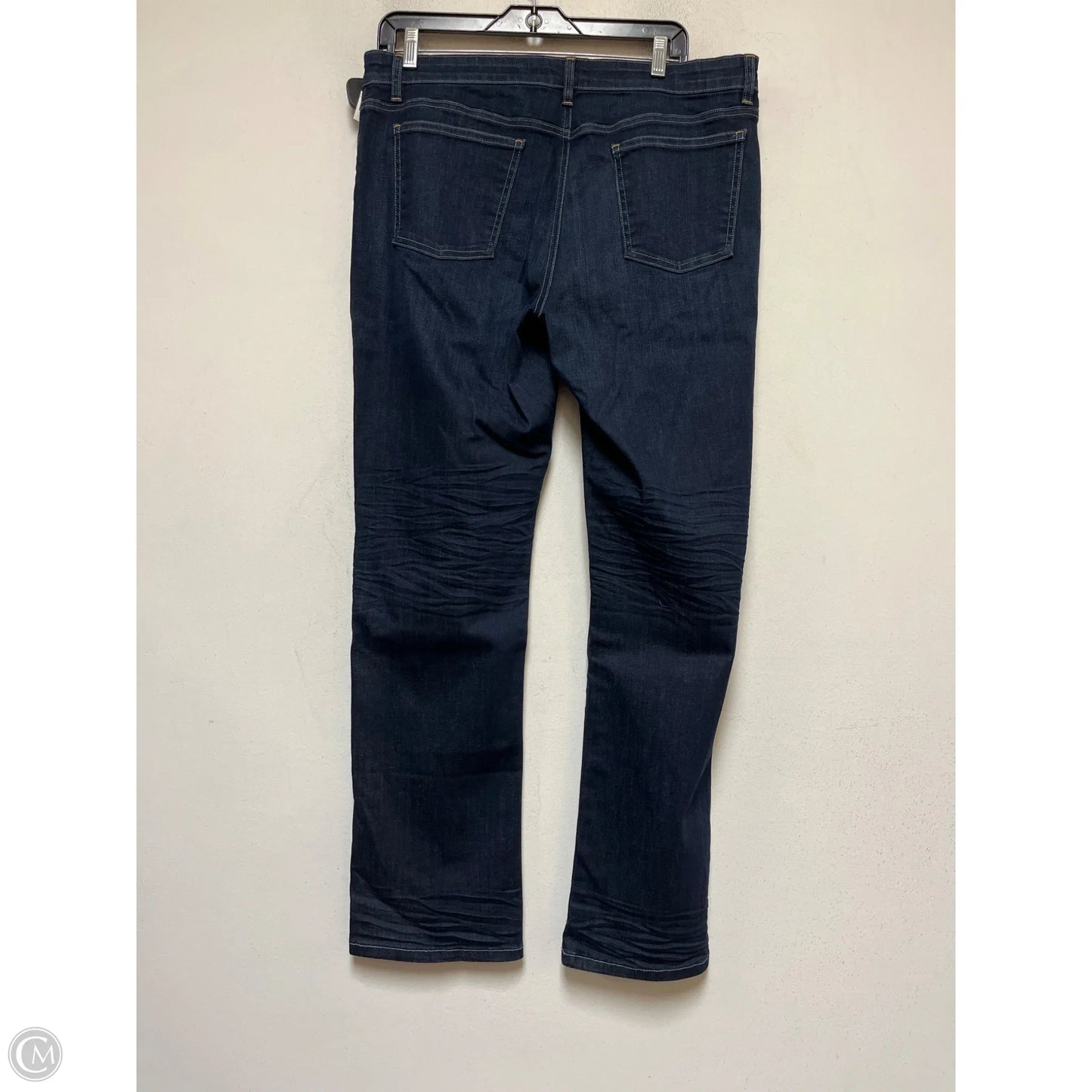 Jeans Straight By Eileen Fisher In Blue Denim, Size: 14