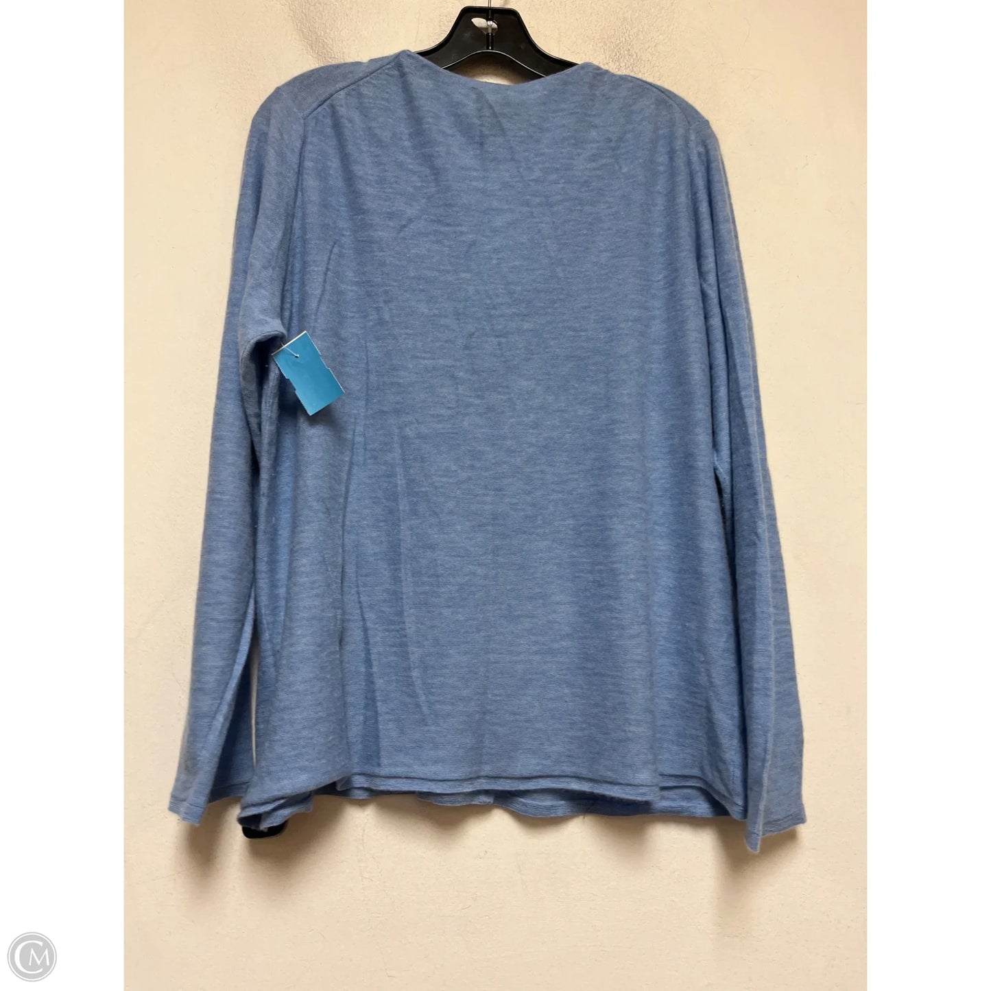 Top Long Sleeve By Eileen Fisher In Blue, Size: Xl