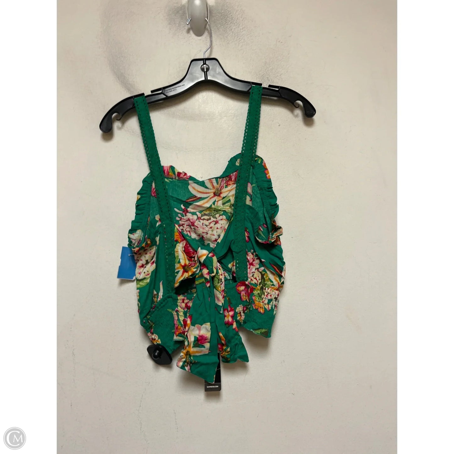 Top Sleeveless By Express In Tropical Print, Size: S