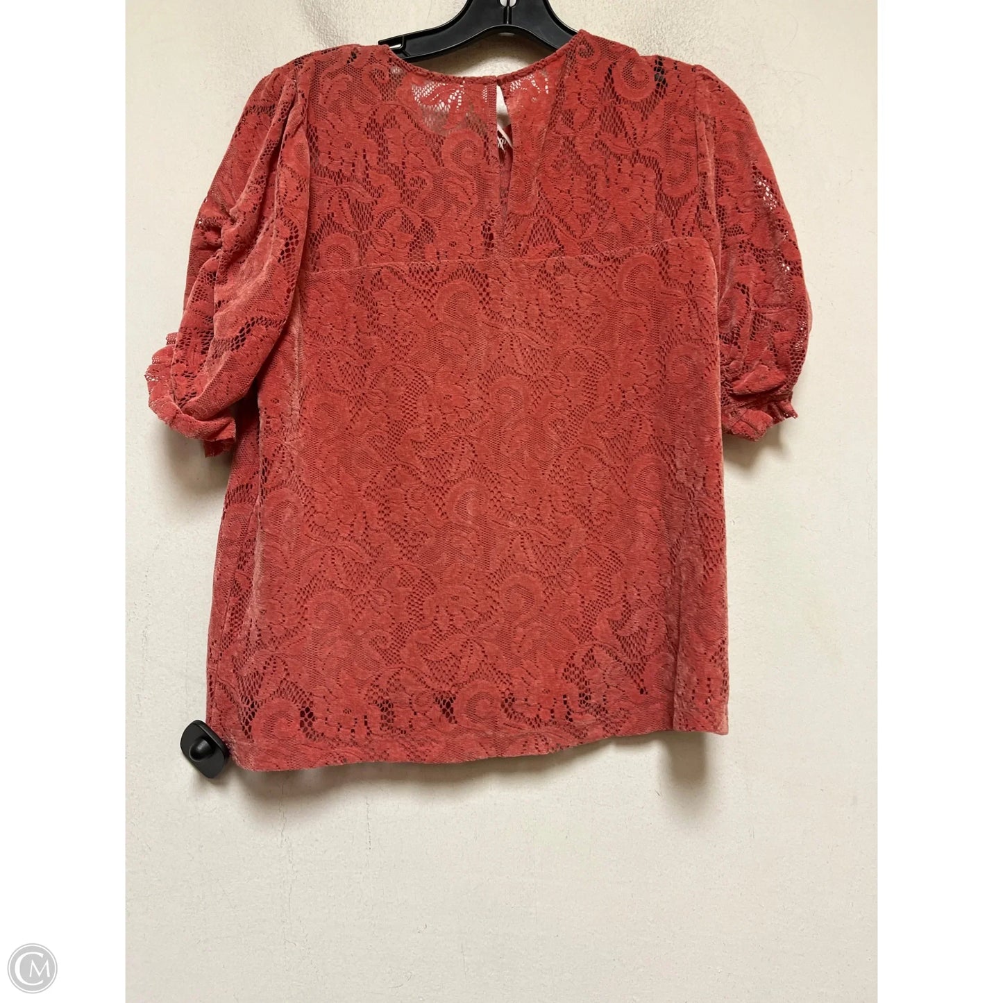Top Short Sleeve By Anthropologie In Red, Size: Xs