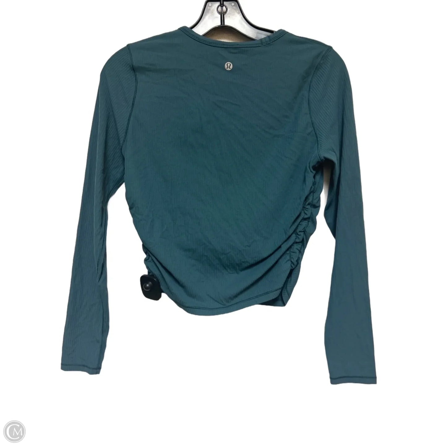 Athletic Top Long Sleeve Crewneck By Lululemon In Green, Size: 6