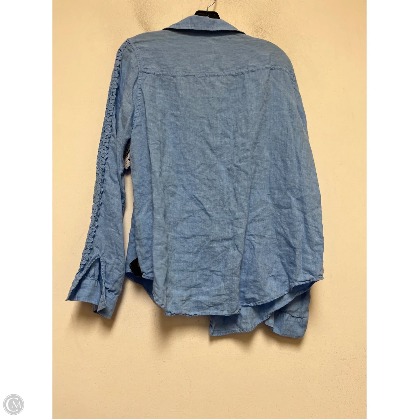 Top Long Sleeve Designer By Lilly Pulitzer In Blue, Size: Xl