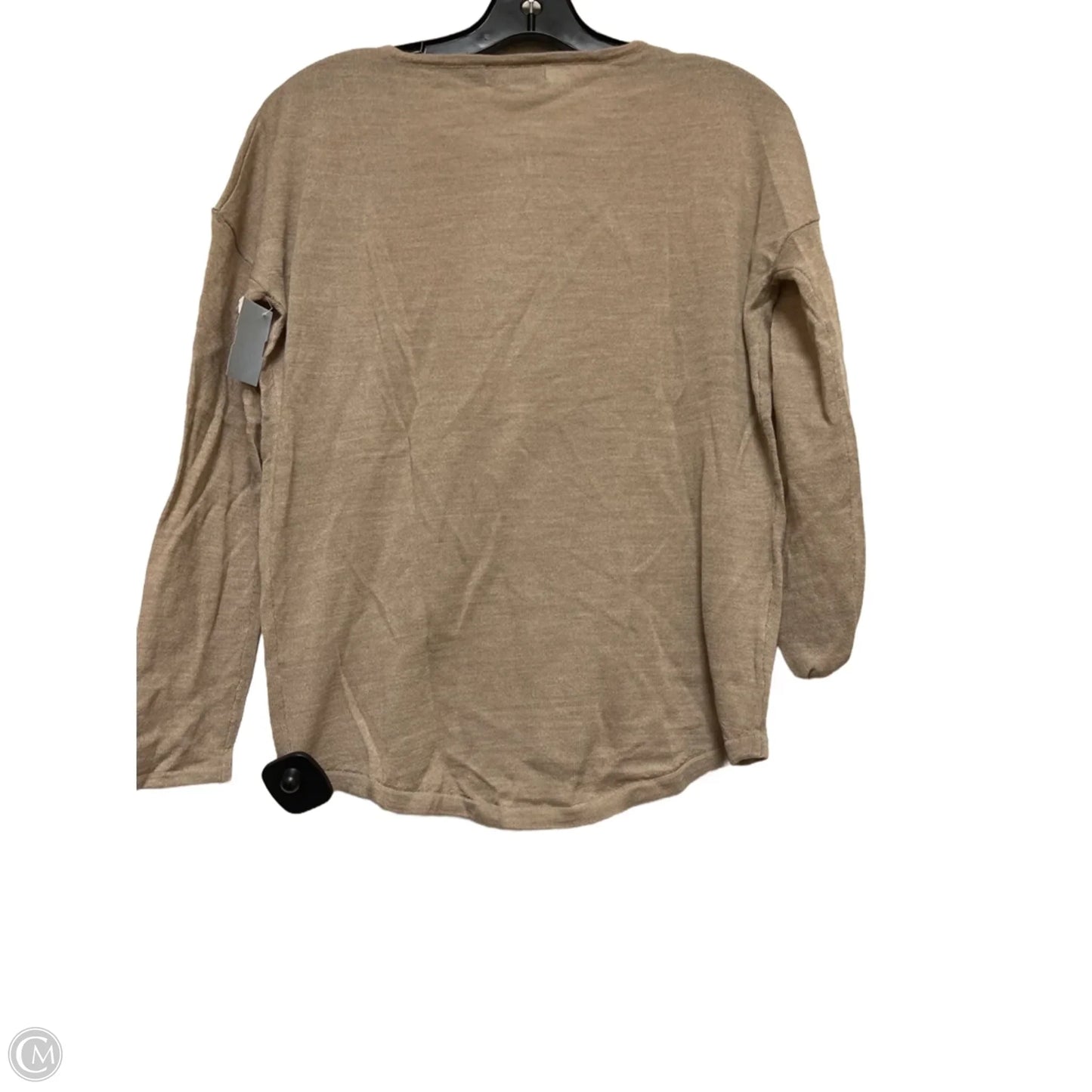 Top Long Sleeve By Limited In Tan, Size: Xs
