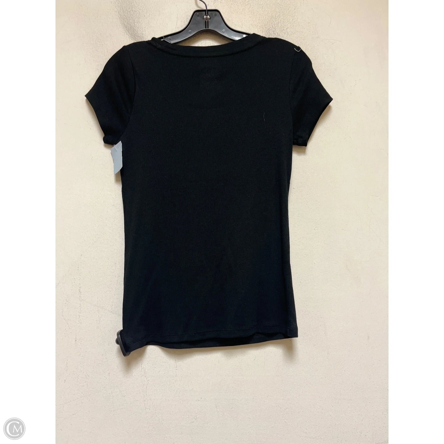 Top Short Sleeve Basic By A New Day In Black, Size: S