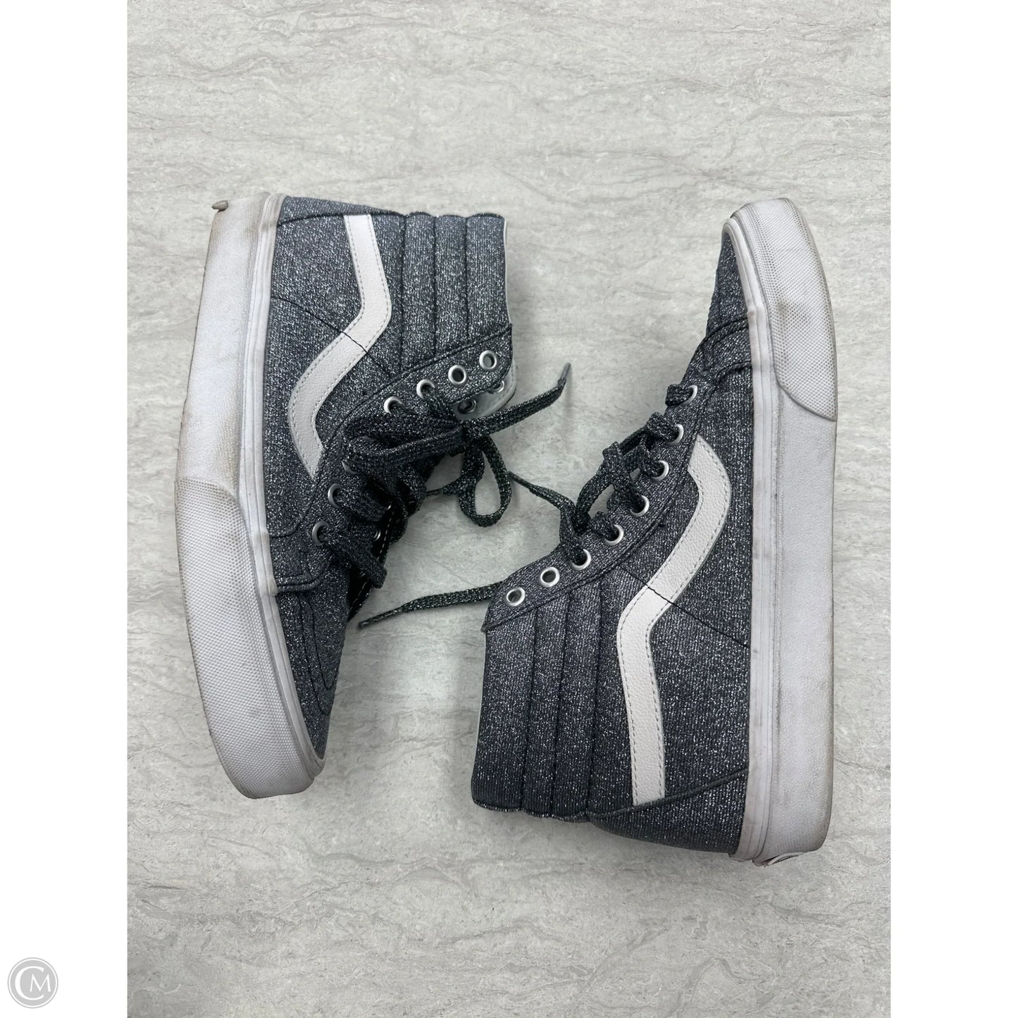 Shoes Sneakers By Vans In Silver, Size: 9