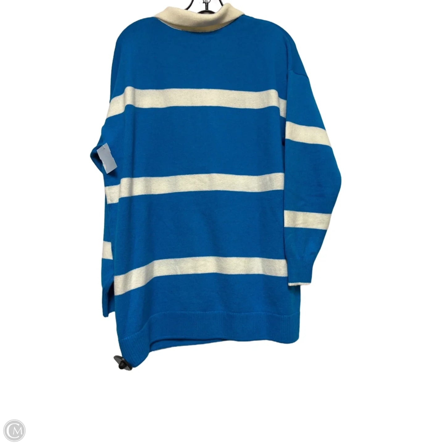 Sweater By Lane Bryant In Blue & White, Size: Xl