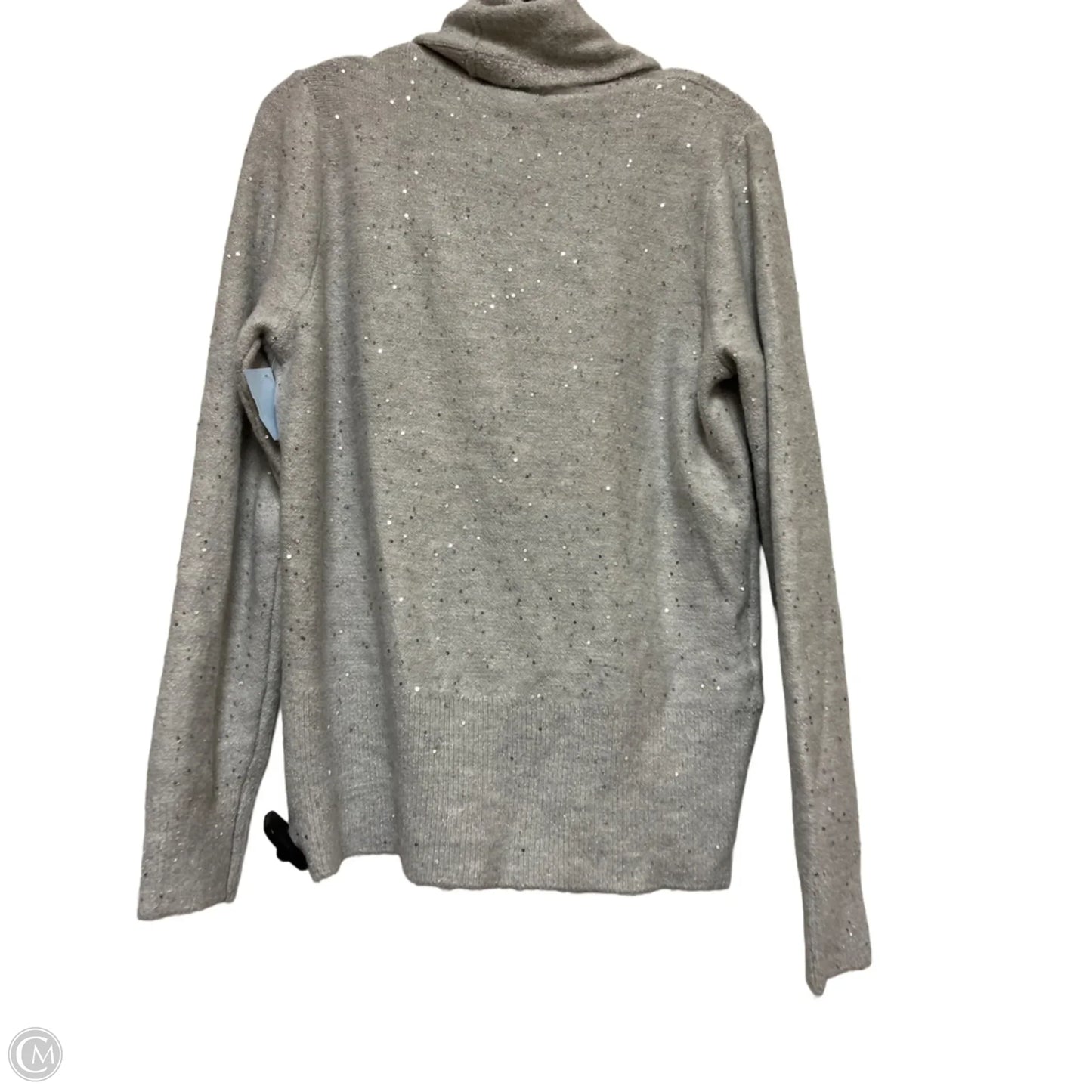 Sweater By Ann Taylor In Grey, Size: L