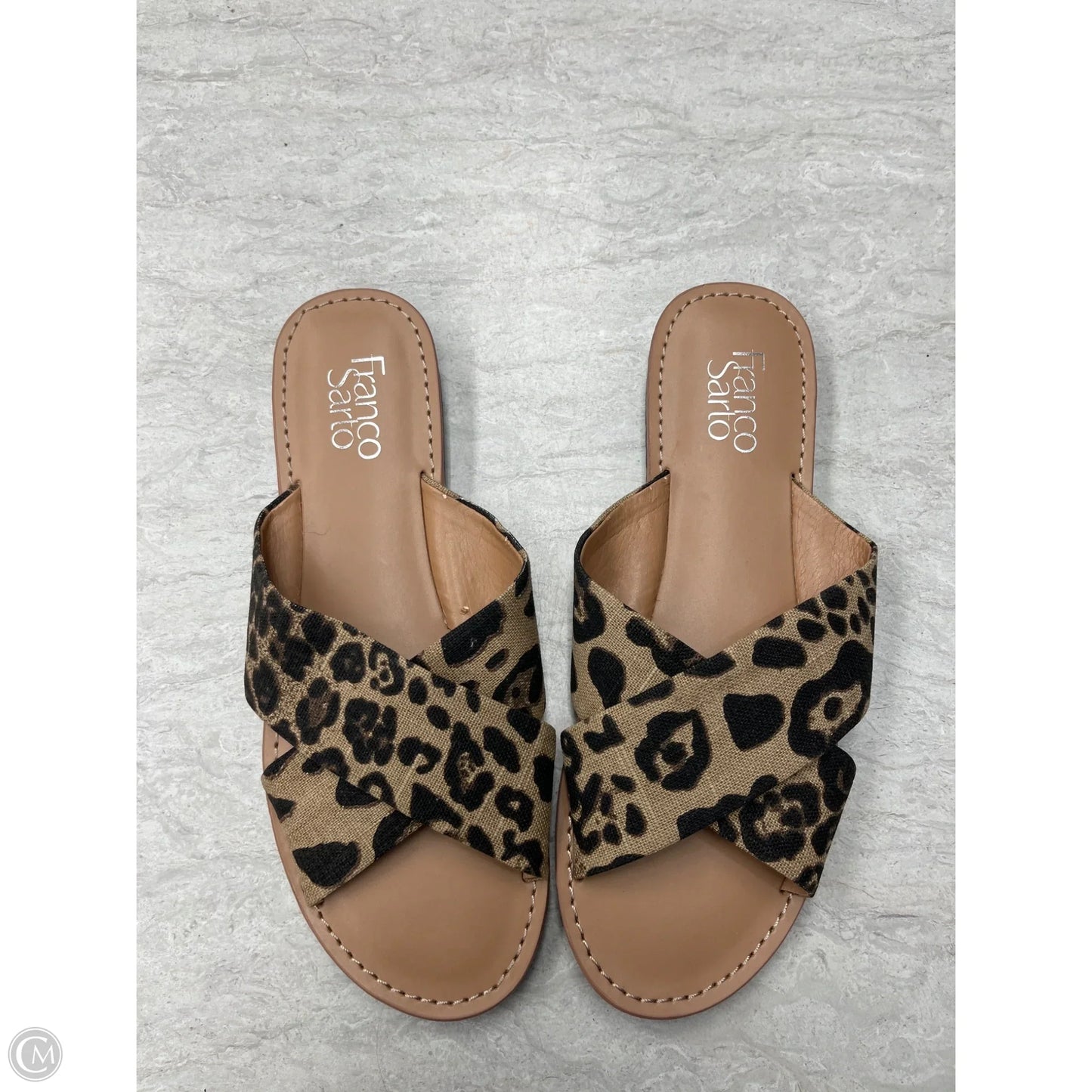 Sandals Flats By Franco Sarto In Animal Print, Size: 9