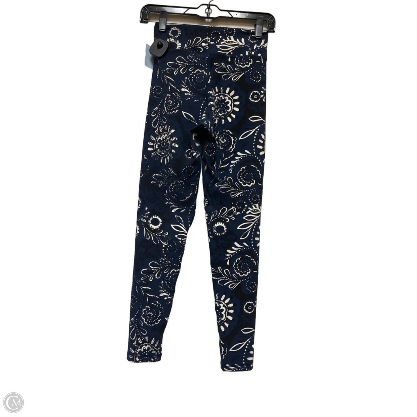 Athletic Leggings By The Upside In Black & Blue, Size: S