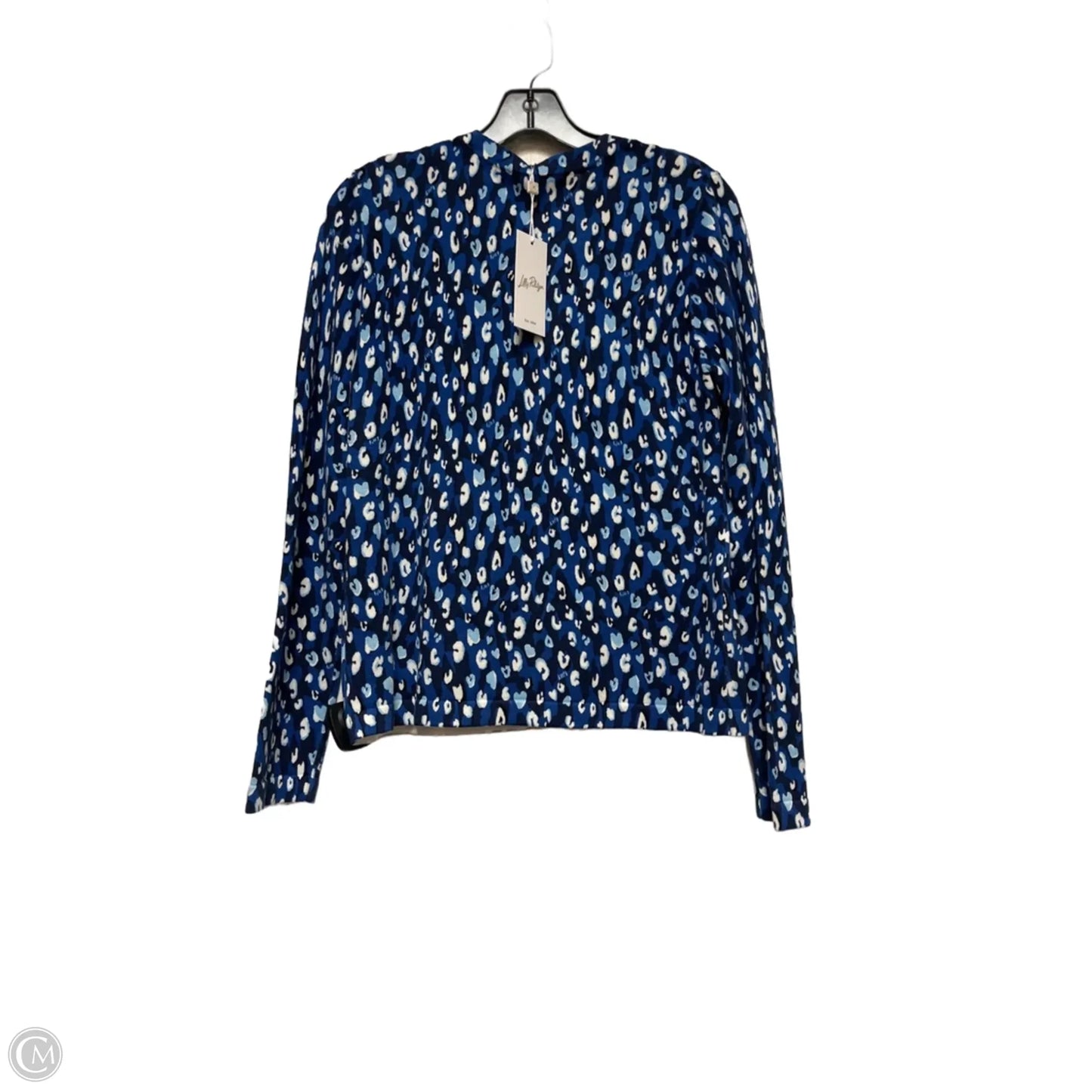 Cardigan Designer By Lilly Pulitzer In Blue & White, Size: S