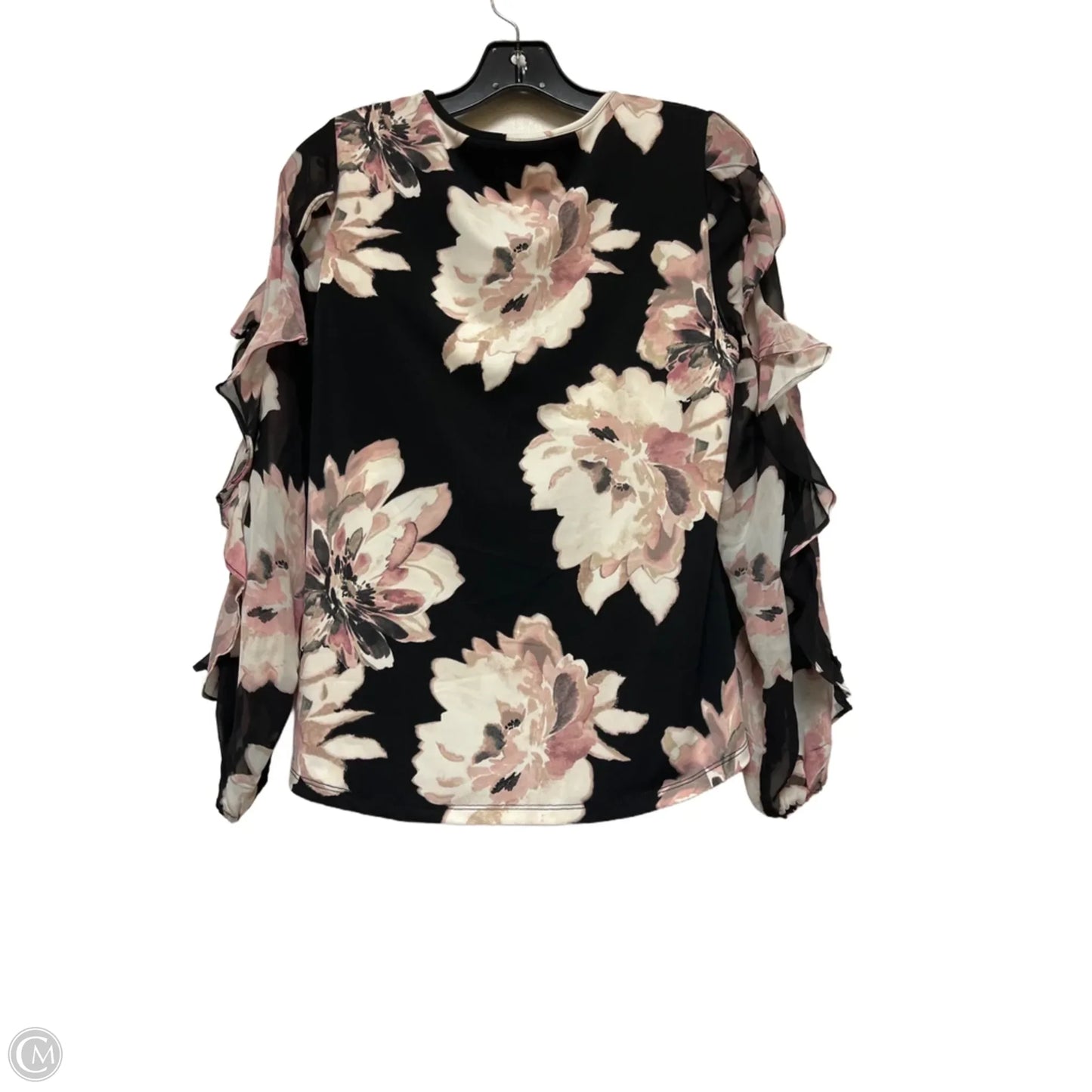 Top Long Sleeve By Anne Klein In Floral Print, Size: Xs