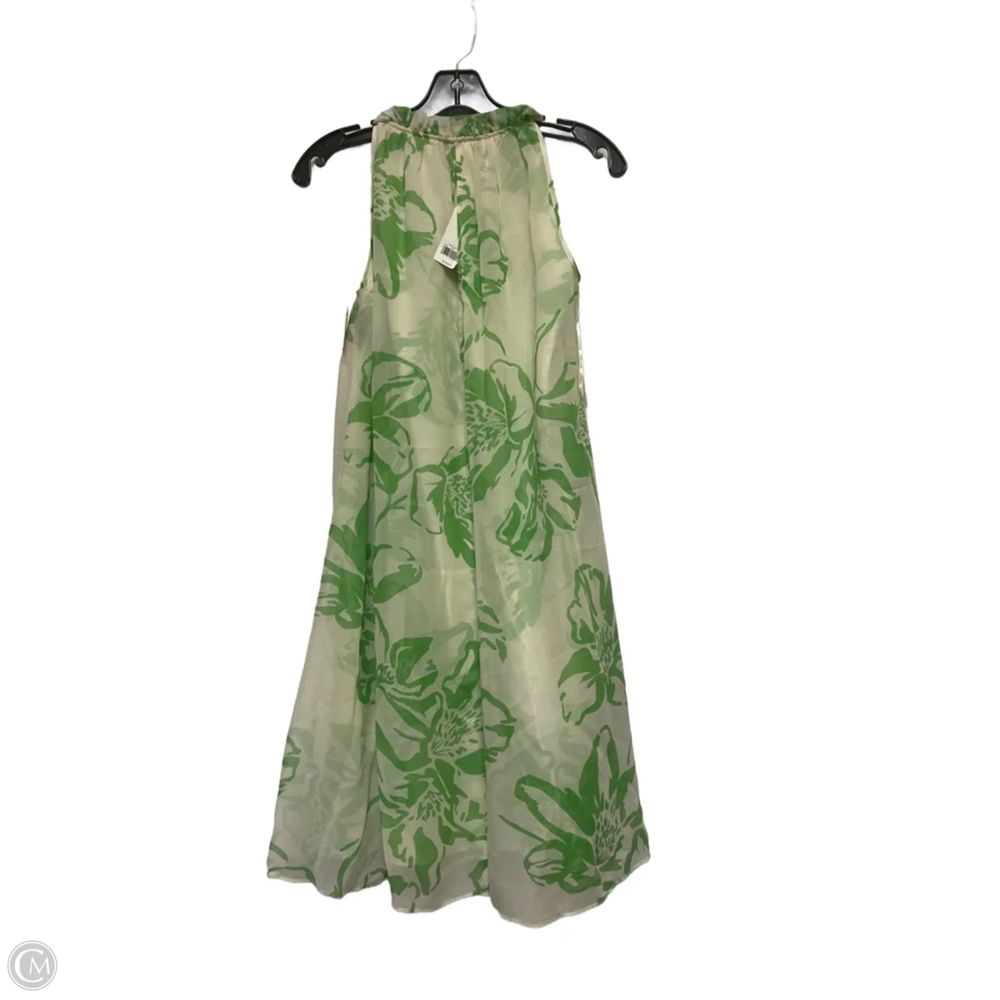 Dress Casual Short By Banana Republic In Cream & Green, Size: S
