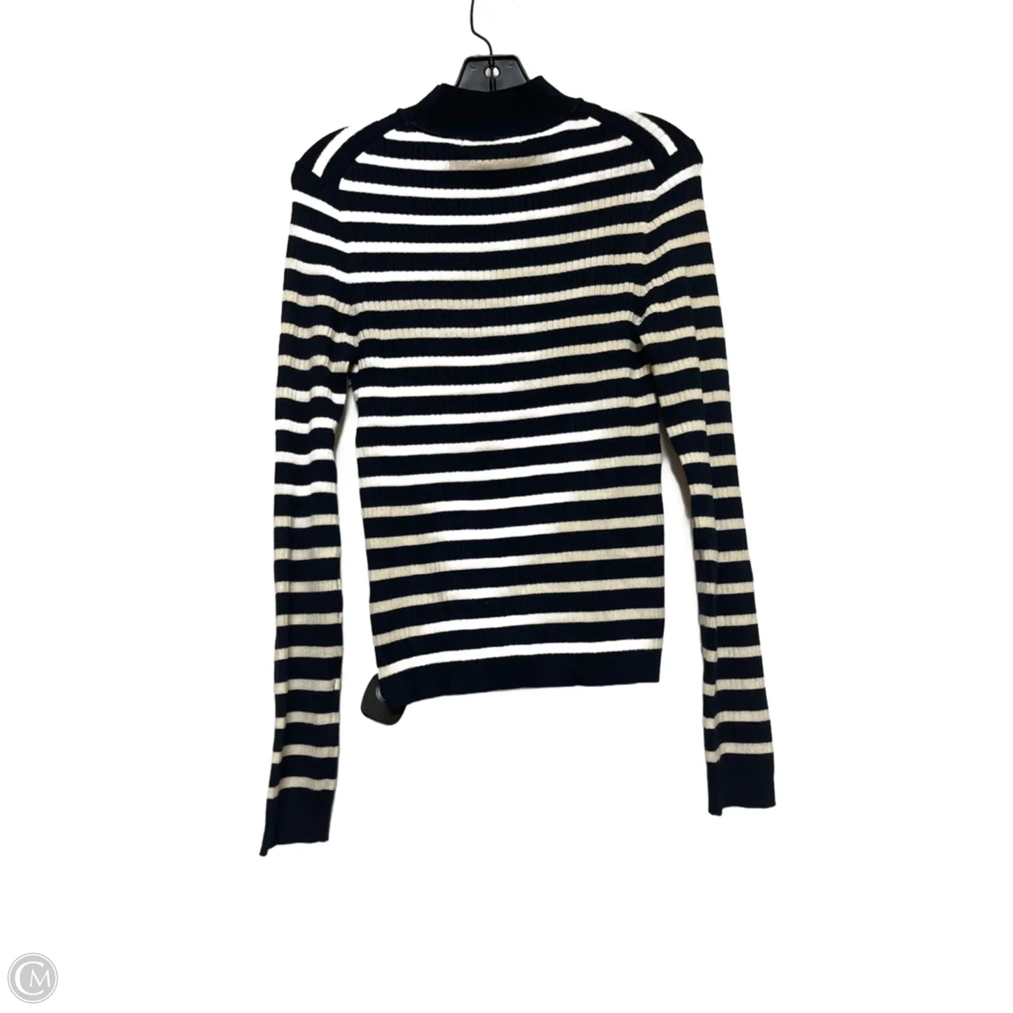 Top Long Sleeve By Primark In Striped Pattern, Size: S