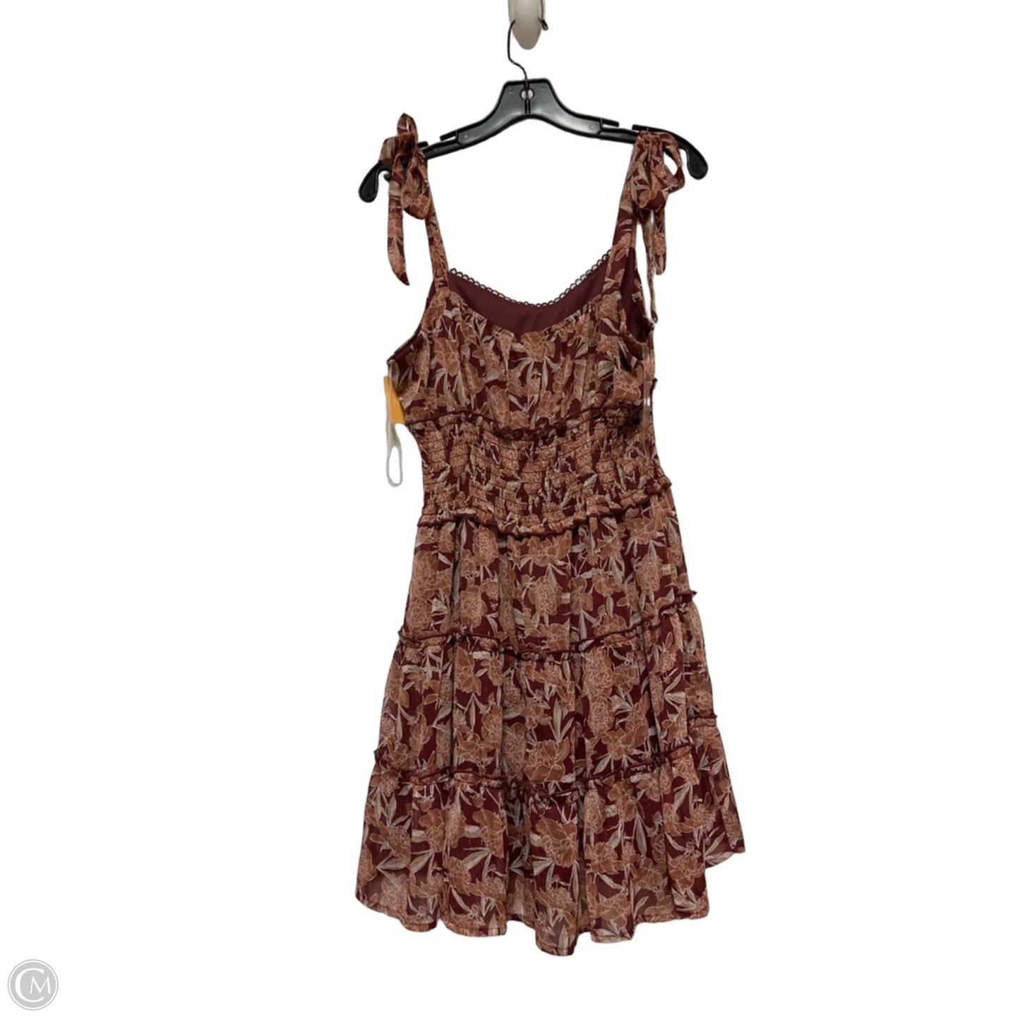 Dress Casual Short By Trixxi In Floral Print, Size: L