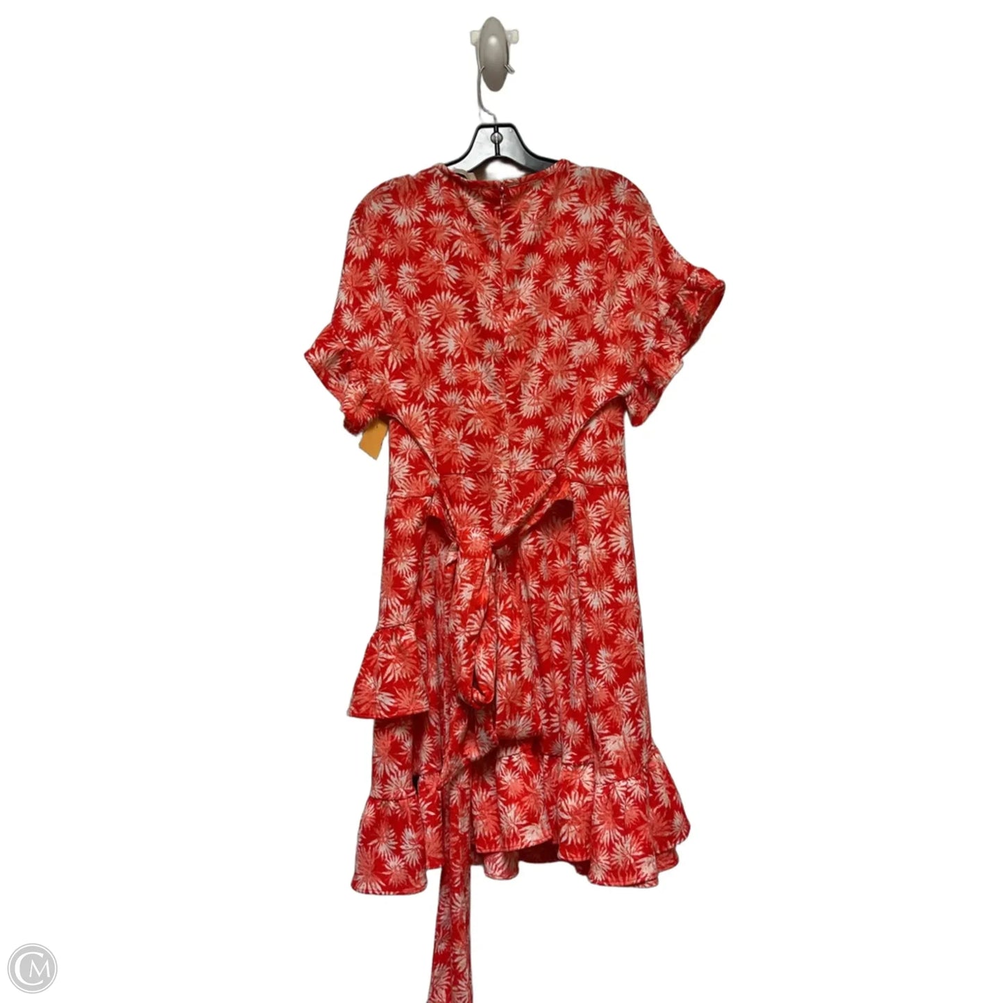 Dress Casual Midi By Michael By Michael Kors In Red & White, Size: Xl