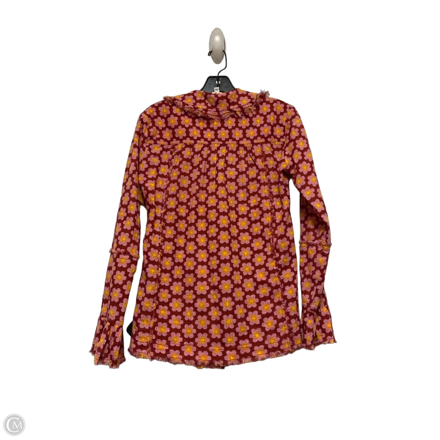 Top Long Sleeve By Ivy Jane In Floral Print, Size: Xs