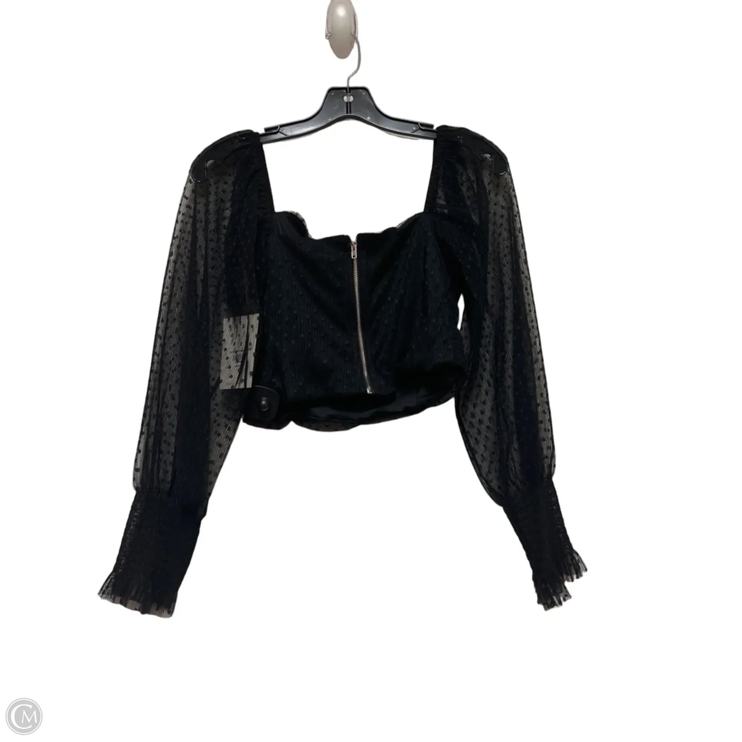 Top Long Sleeve By Hello Molly In Black, Size: S