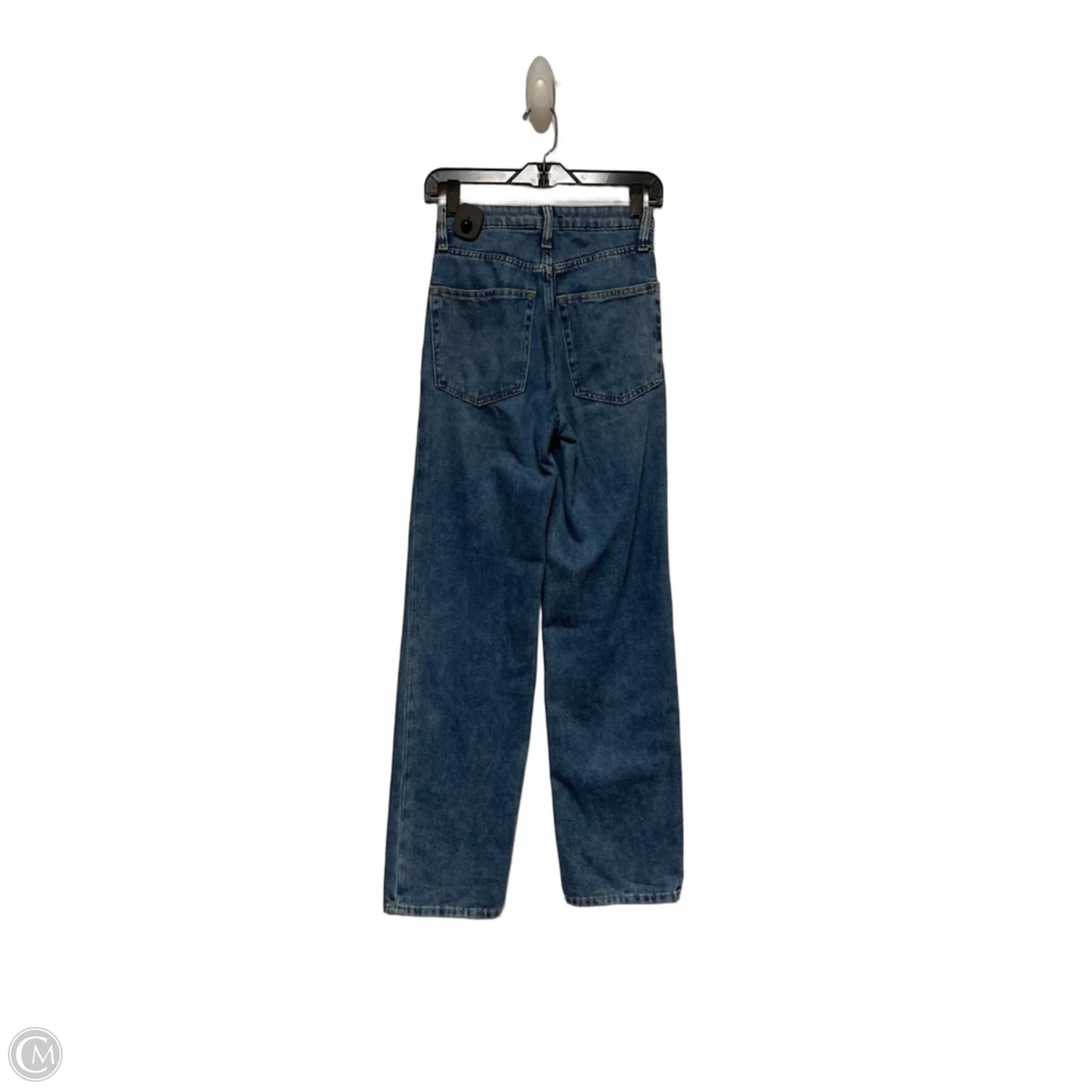 Jeans Straight By Divided In Blue Denim, Size: 0