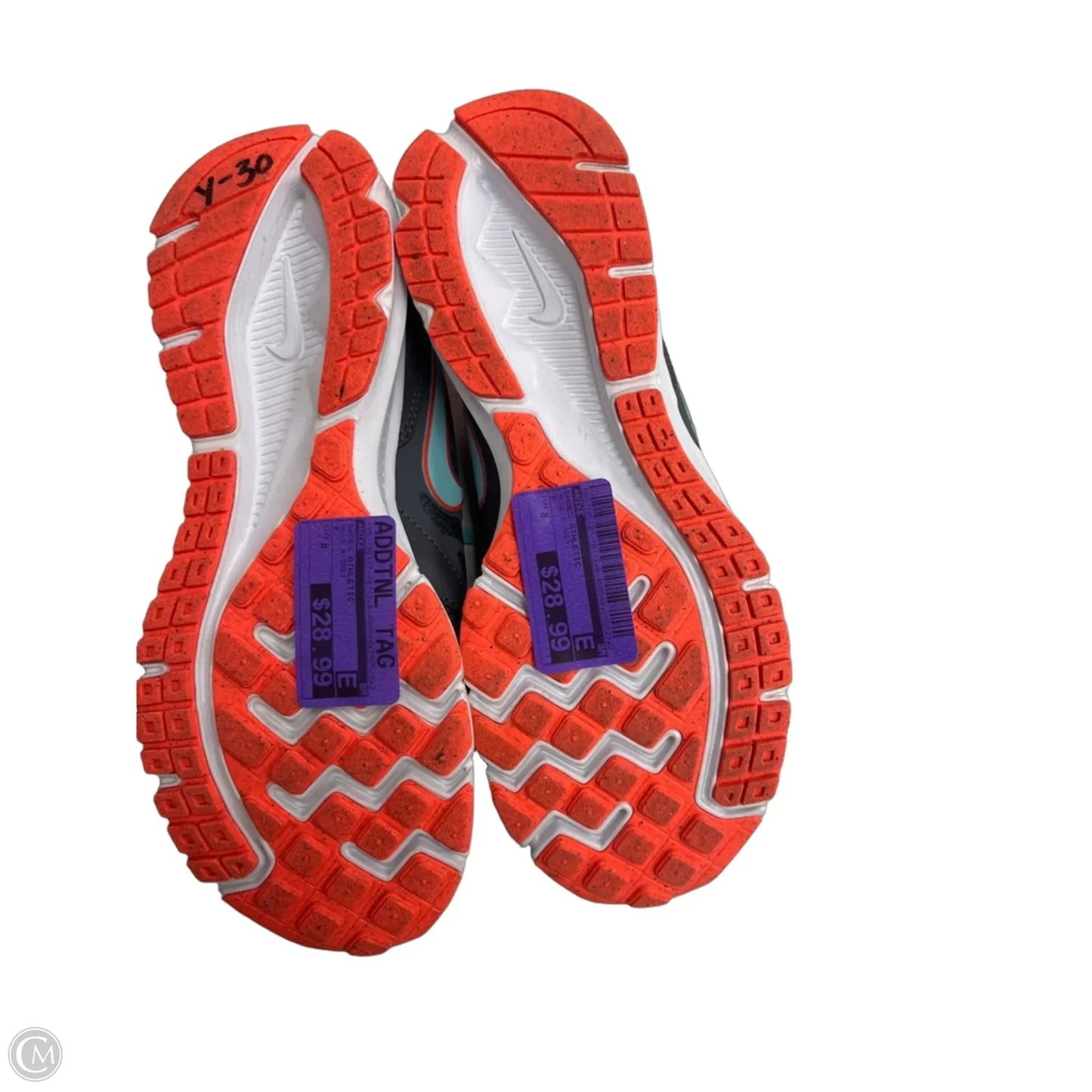 Shoes Athletic By Nike In Blue & Grey, Size: 8
