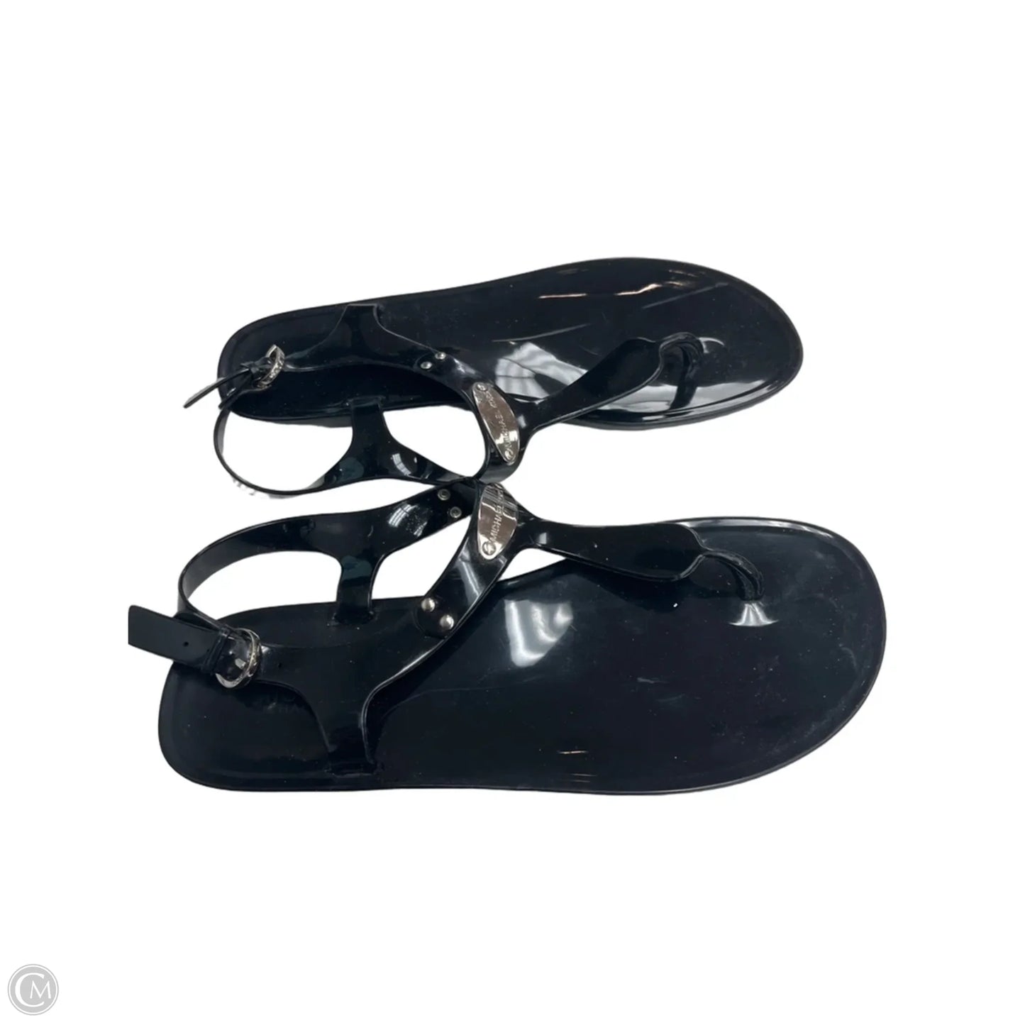 Sandals Flats By Michael By Michael Kors In Black, Size: 9