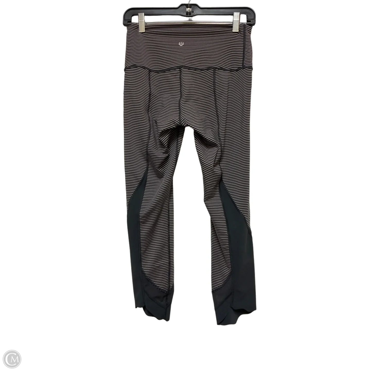 Athletic Leggings Capris By Lululemon In Striped Pattern, Size: S