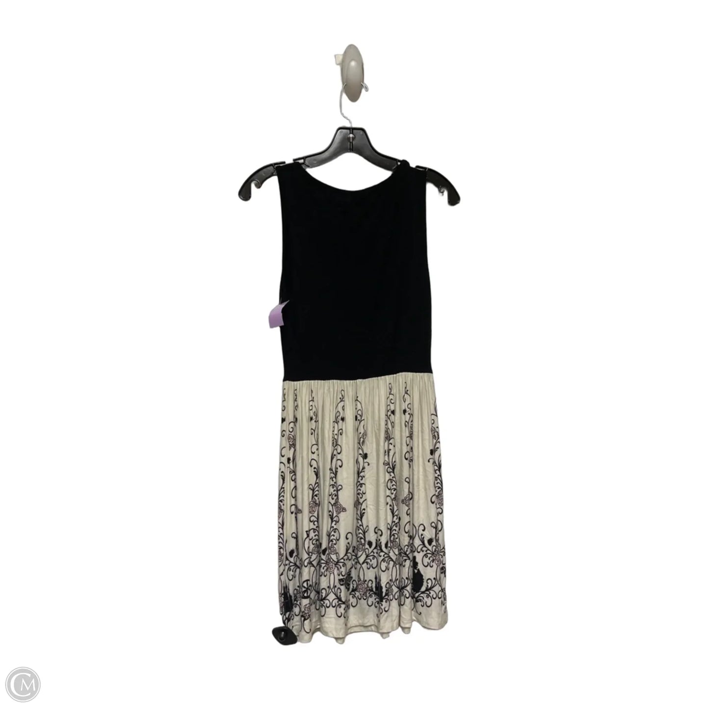 Dress Casual Short By Disney In Black & Cream, Size: S