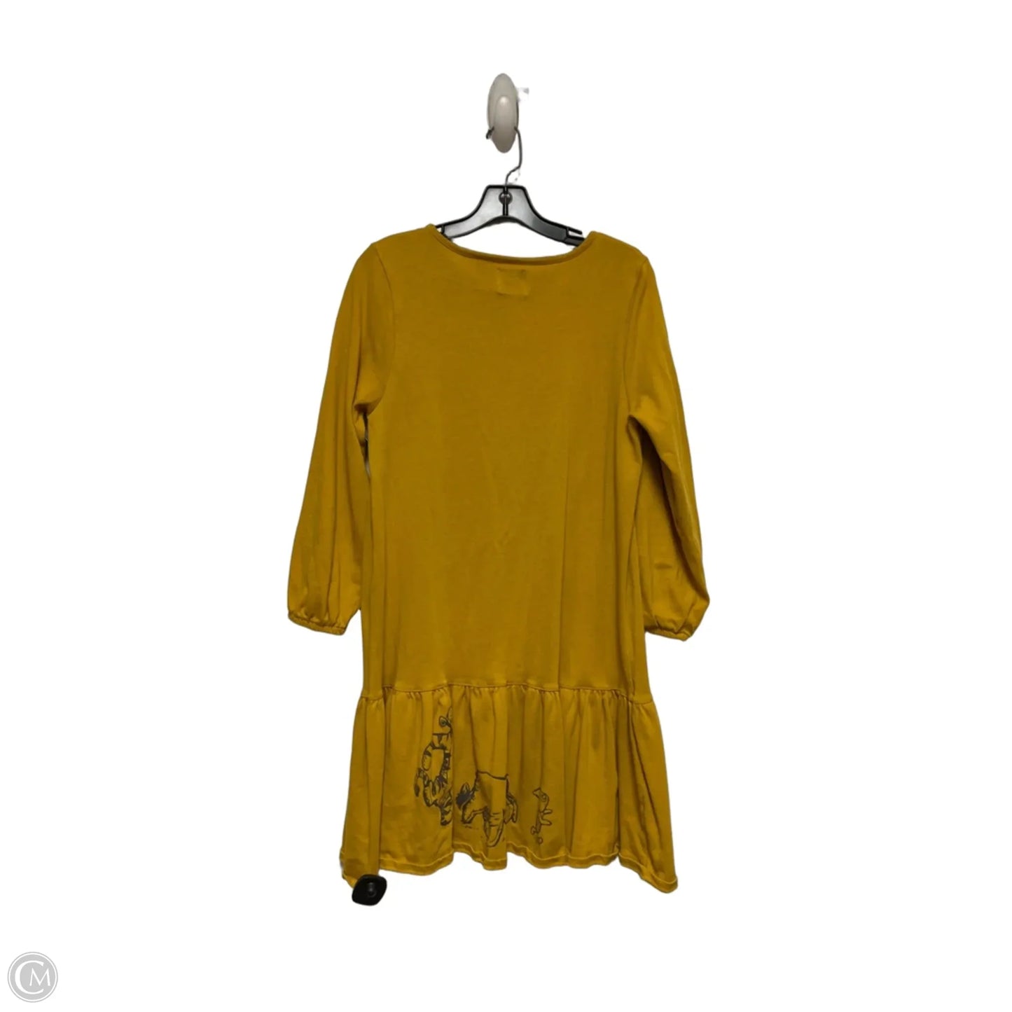 Dress Casual Short By Disney In Yellow, Size: M