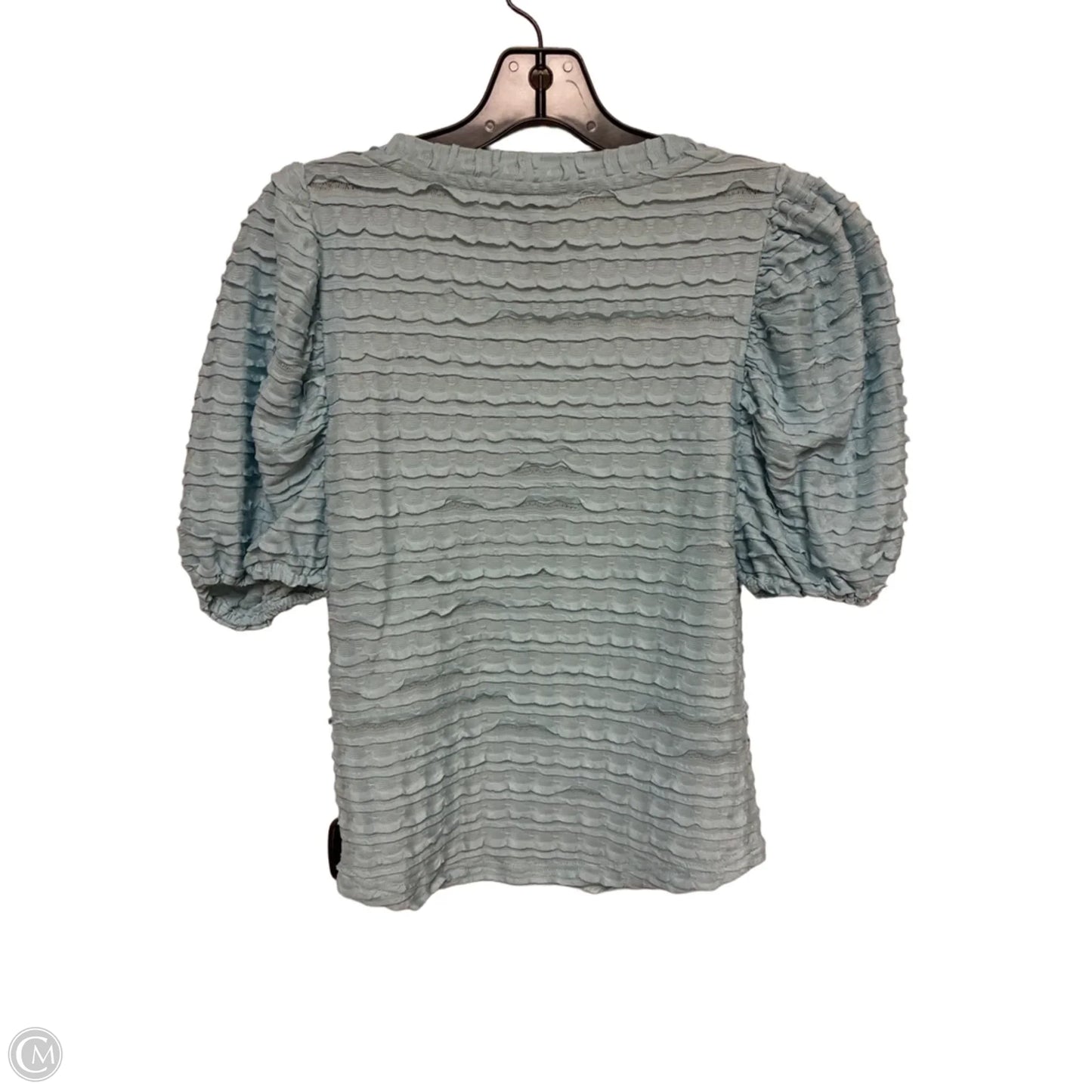 Top Short Sleeve By Anthropologie In Blue, Size: S