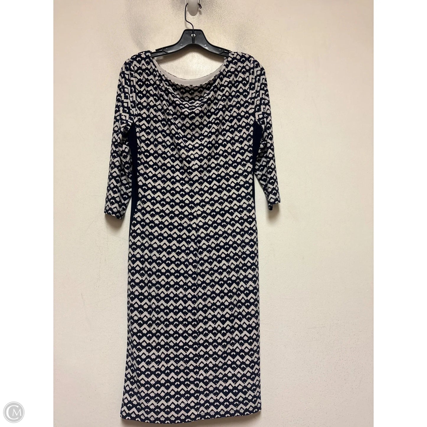 Dress Casual Short By Lauren By Ralph Lauren In Blue & White, Size: L