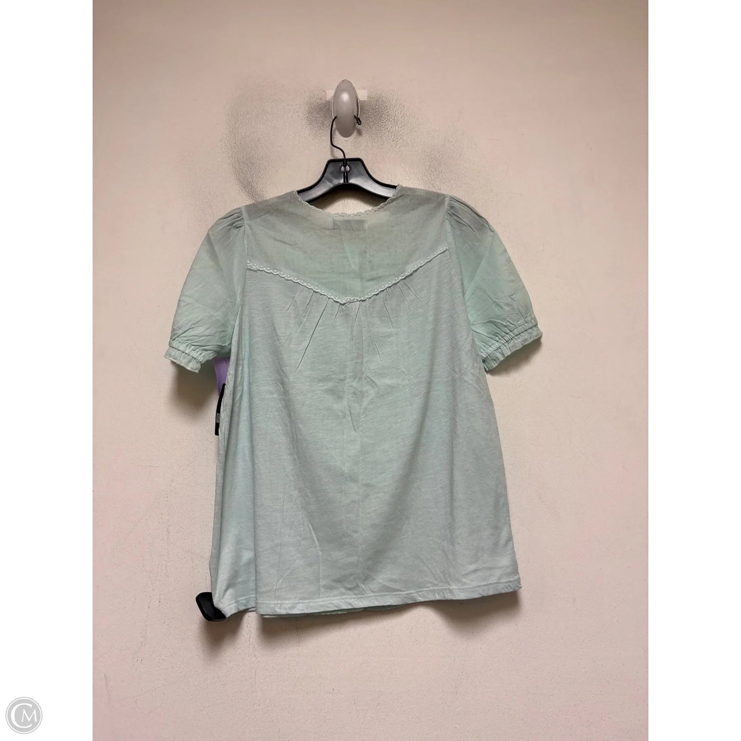 Top Short Sleeve By Lucky Brand In Green, Size: Xs