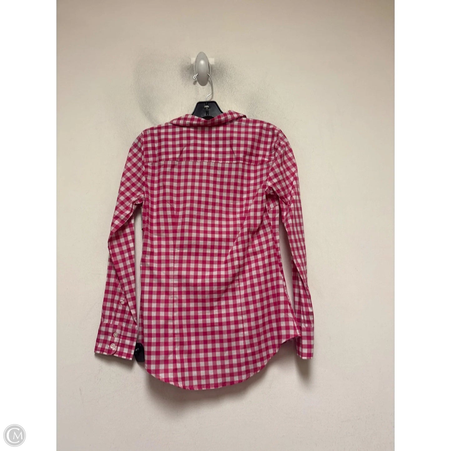 Top Long Sleeve By J. Crew In Checkered Pattern, Size: Xs
