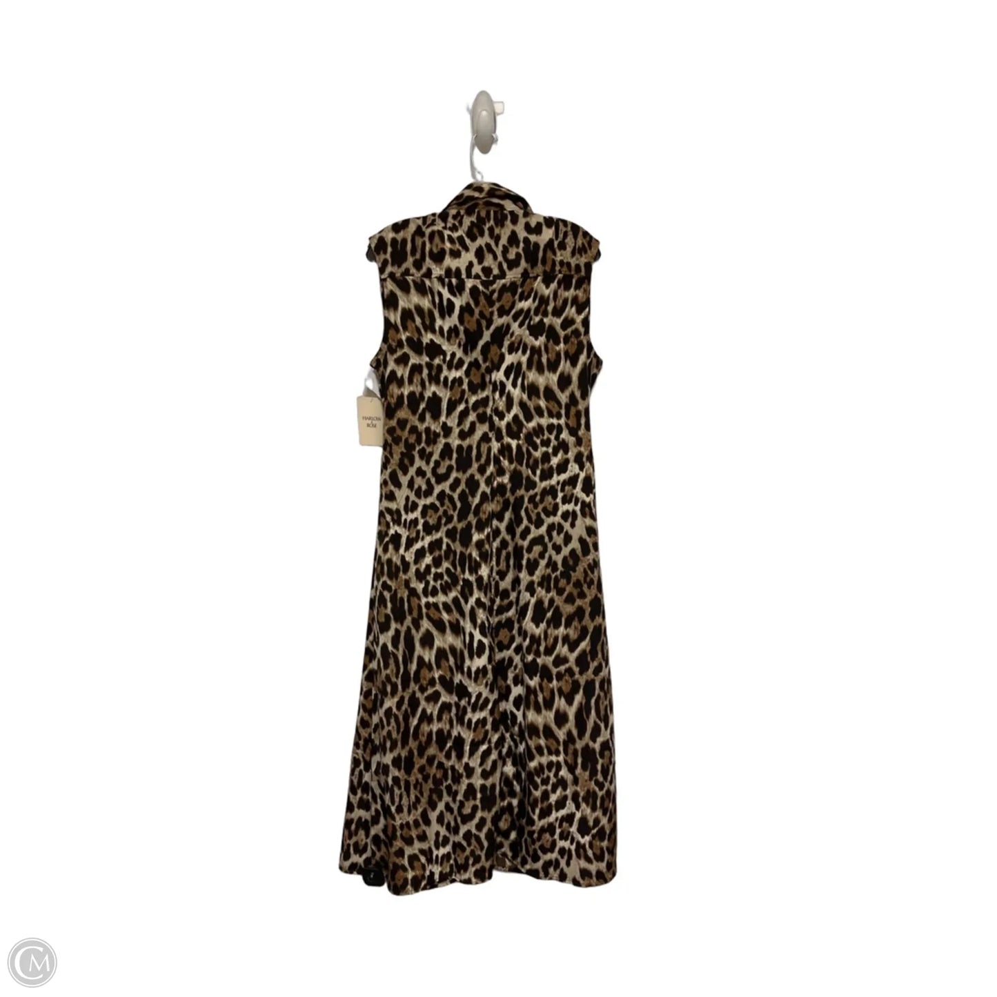 Dress Casual Midi By Clothes Mentor In Animal Print, Size: L