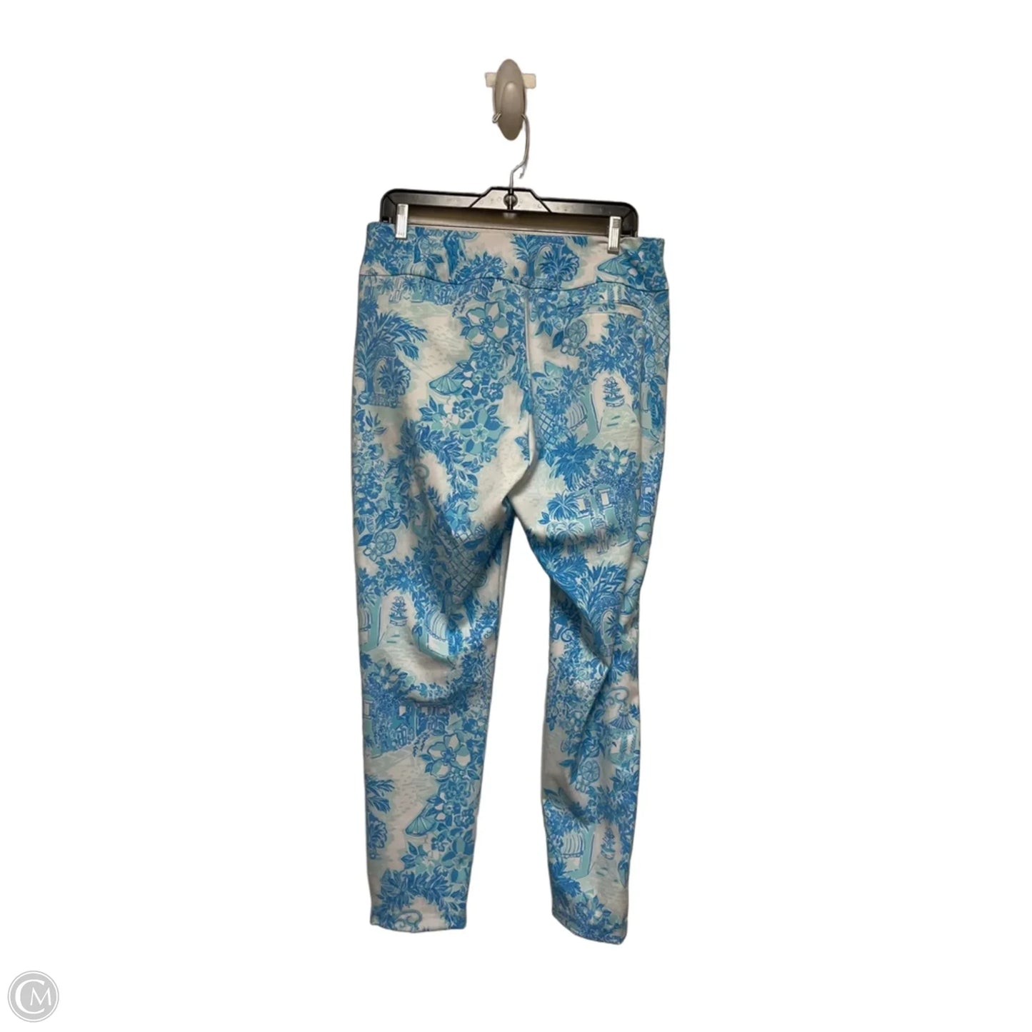 Pants Designer By Lilly Pulitzer In Blue & White, Size: 12