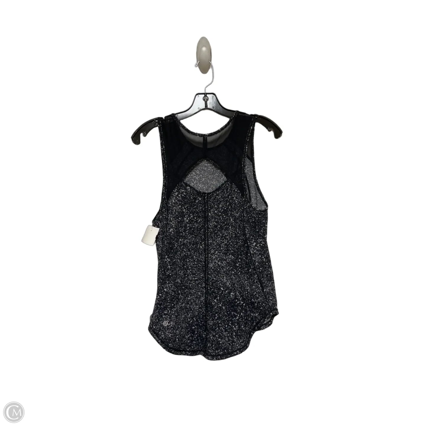 Athletic Tank Top By Lululemon In Black & White, Size: S