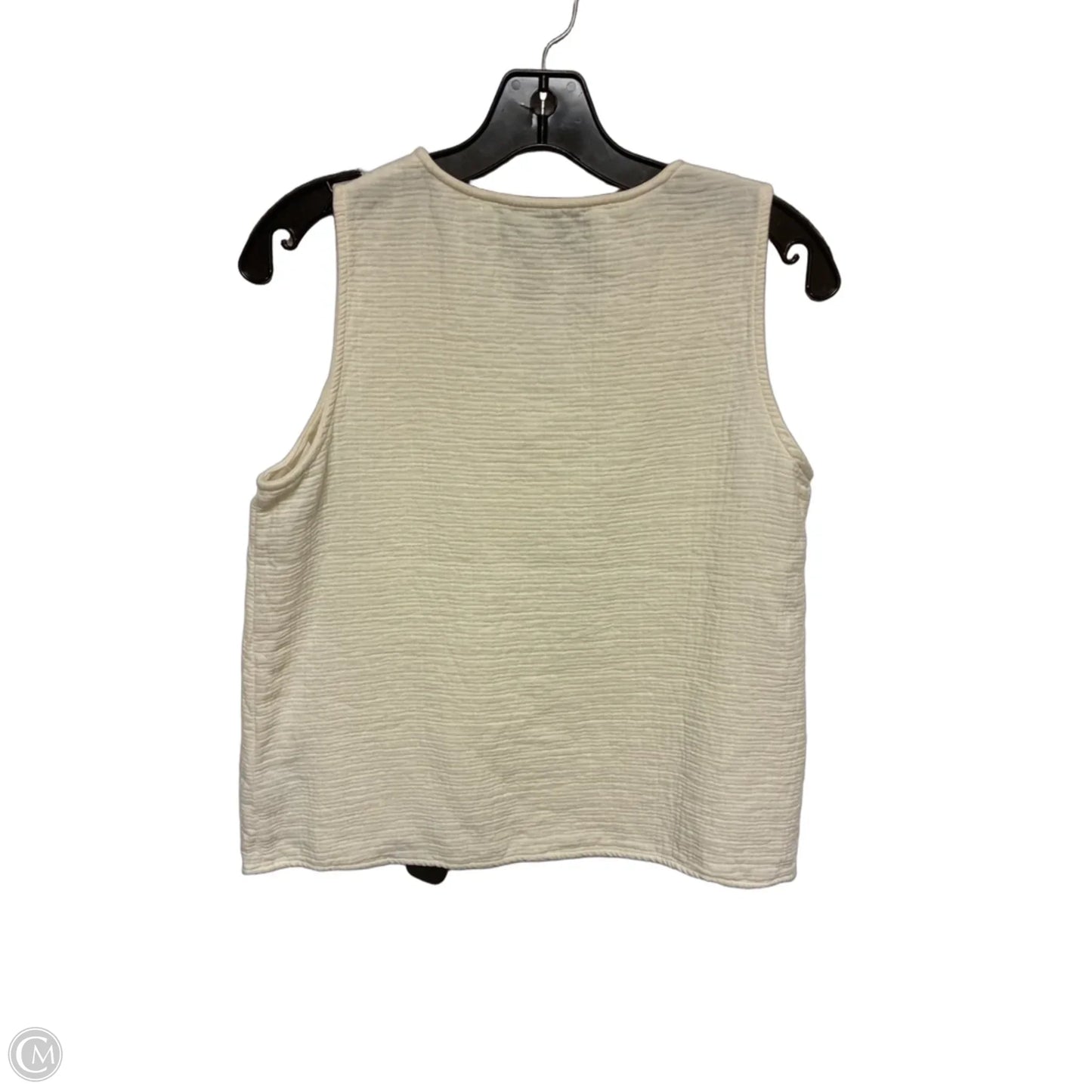 Top Sleeveless By Calvin Klein In Cream, Size: Xs