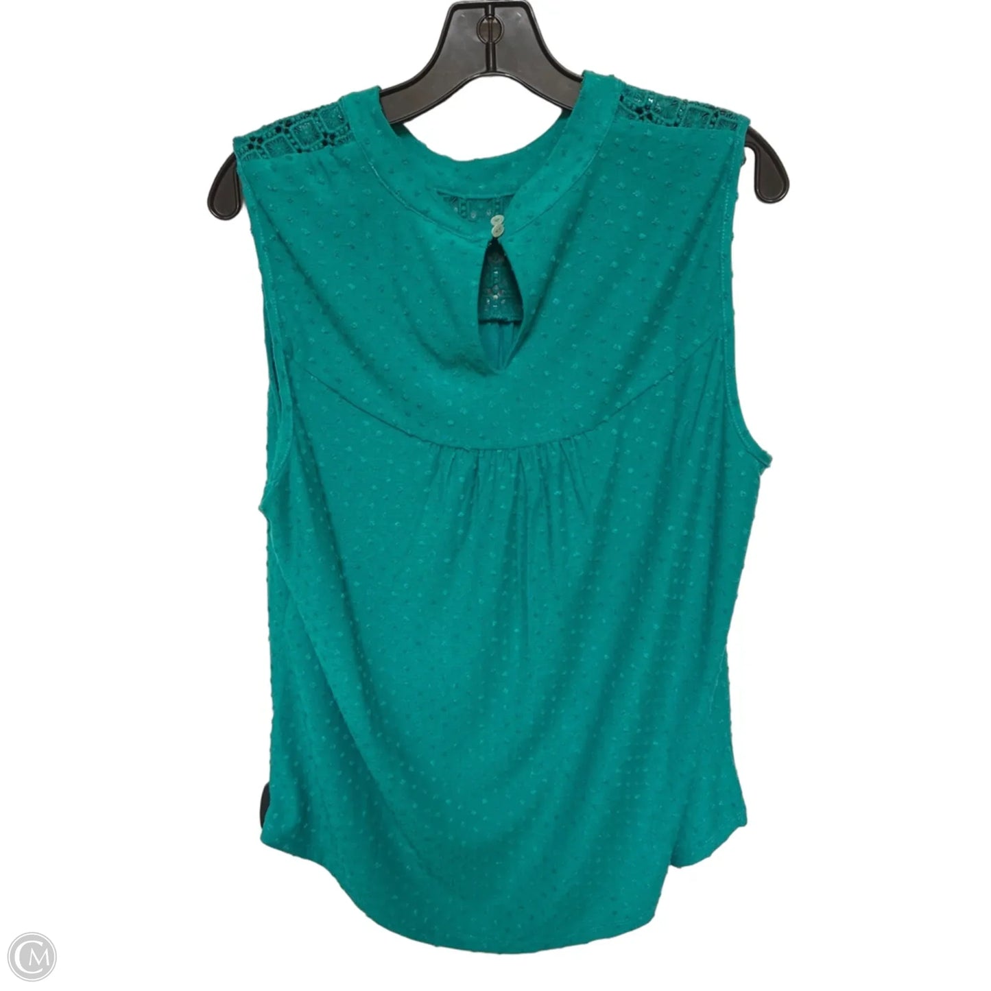 Top Sleeveless By Daniel Rainn In Green, Size: L