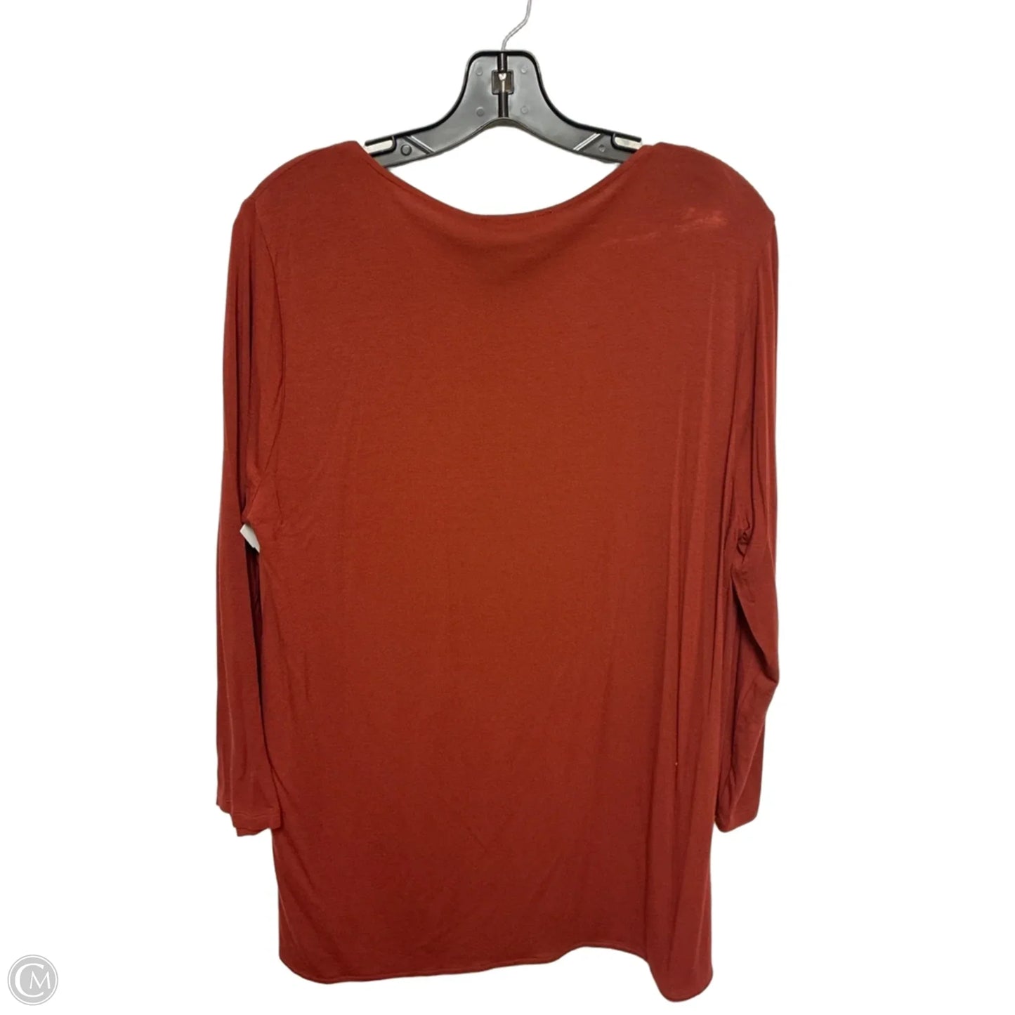 Top Long Sleeve By Michael By Michael Kors In Orange, Size: L