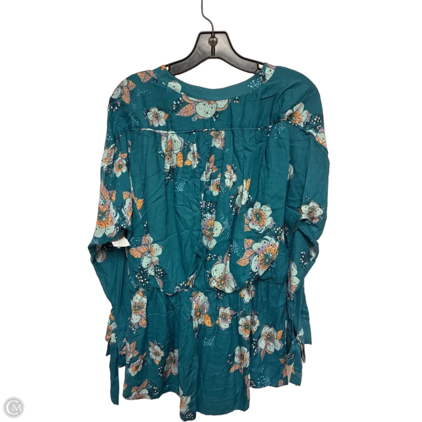 Top Long Sleeve By Free People In Floral Print, Size: S