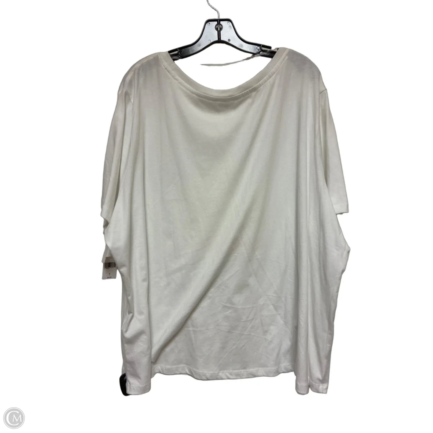 Top Short Sleeve Basic By Disney Store In Gold & White, Size: 3x