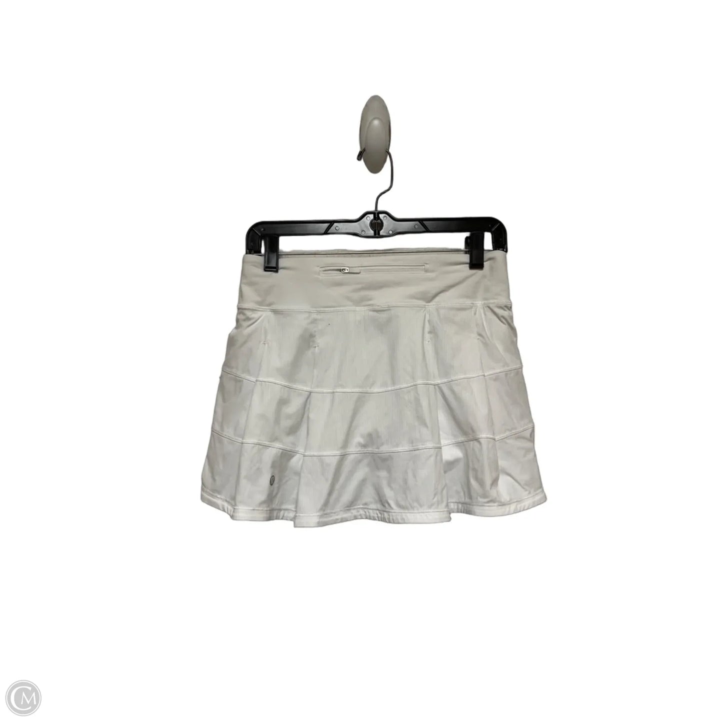 Athletic Skort By Lululemon In White, Size: 4